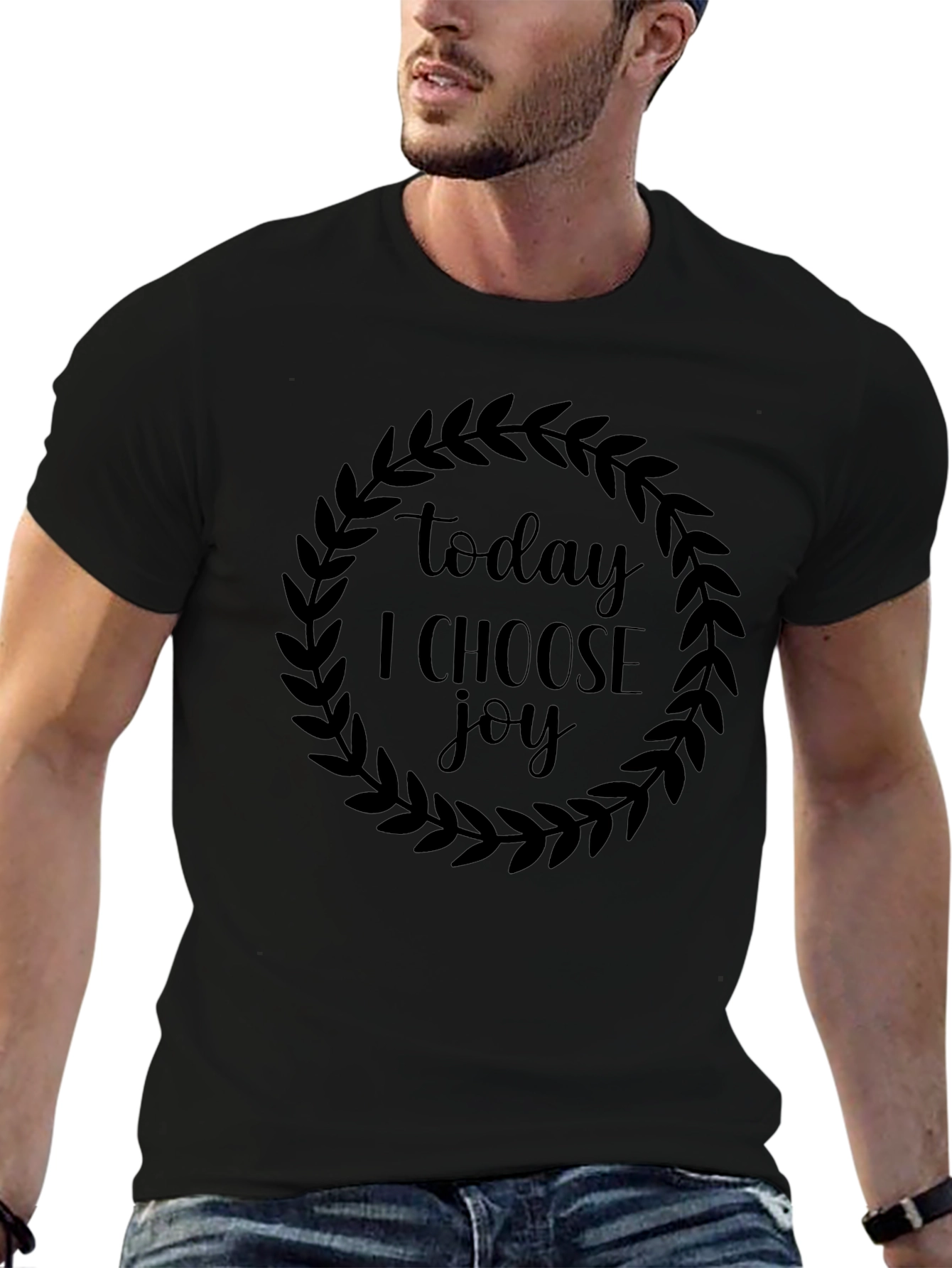 Today I Choose Joy Black Graphic Tee