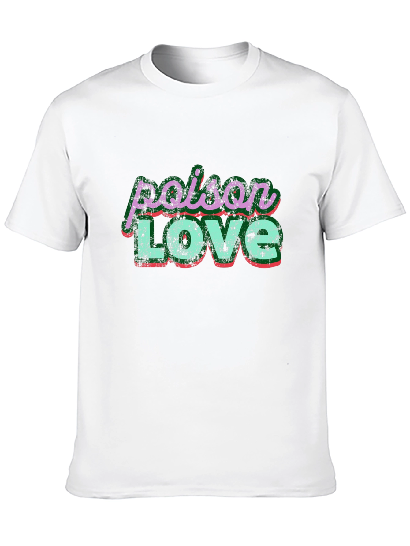 Poison Love Graphic Tee - Trendy Grunge Style
