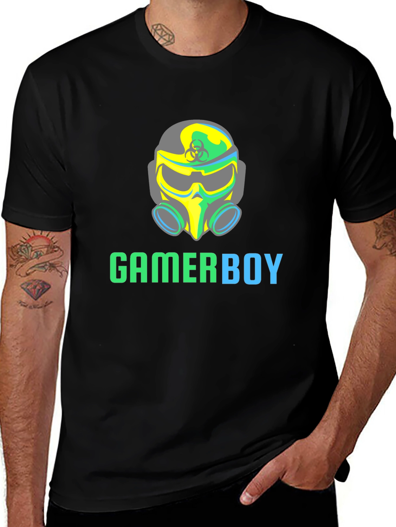 Gamerboy Biohazard Graphic Tee - Black