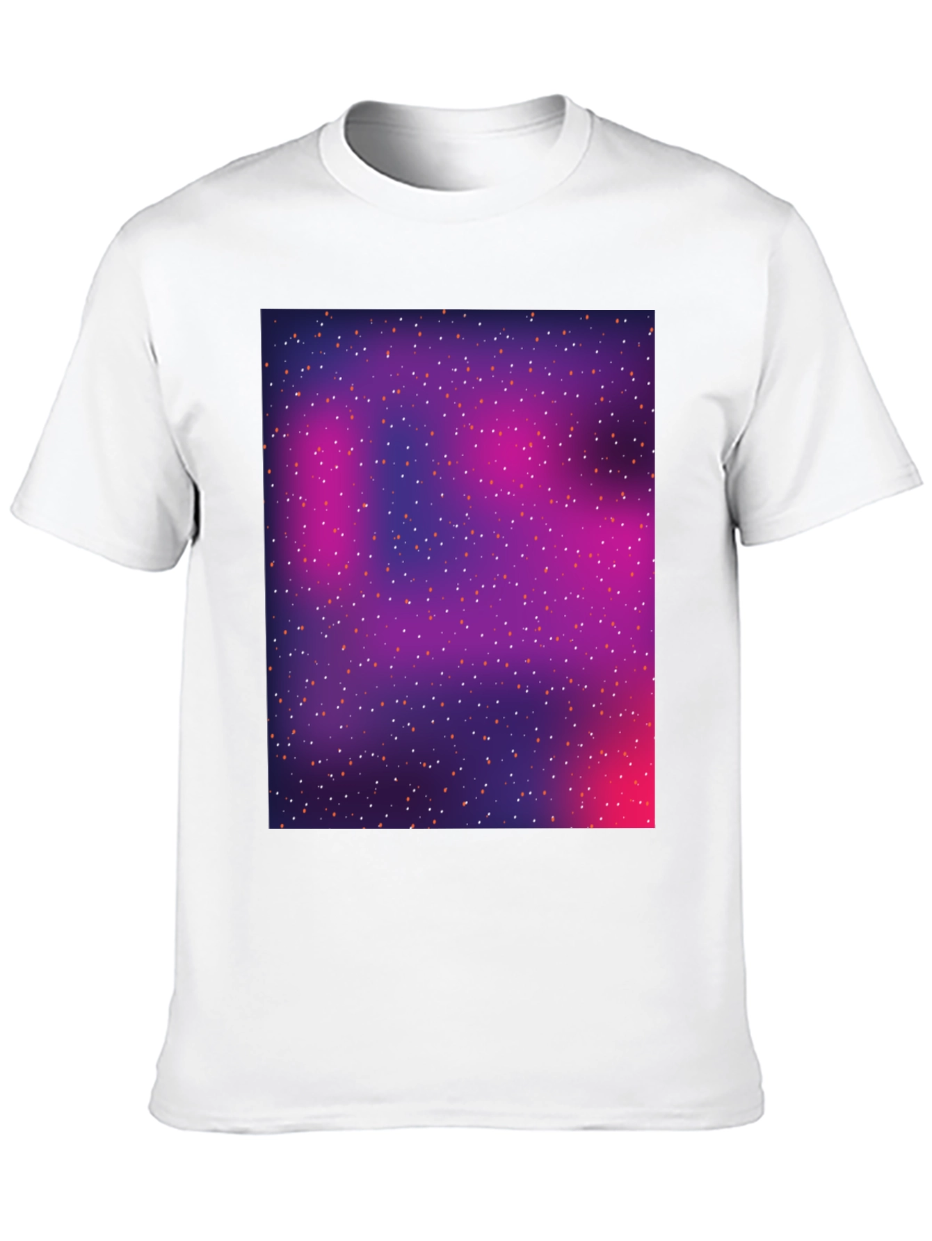 Galaxy Print Black T-Shirt - Stylish Space Design