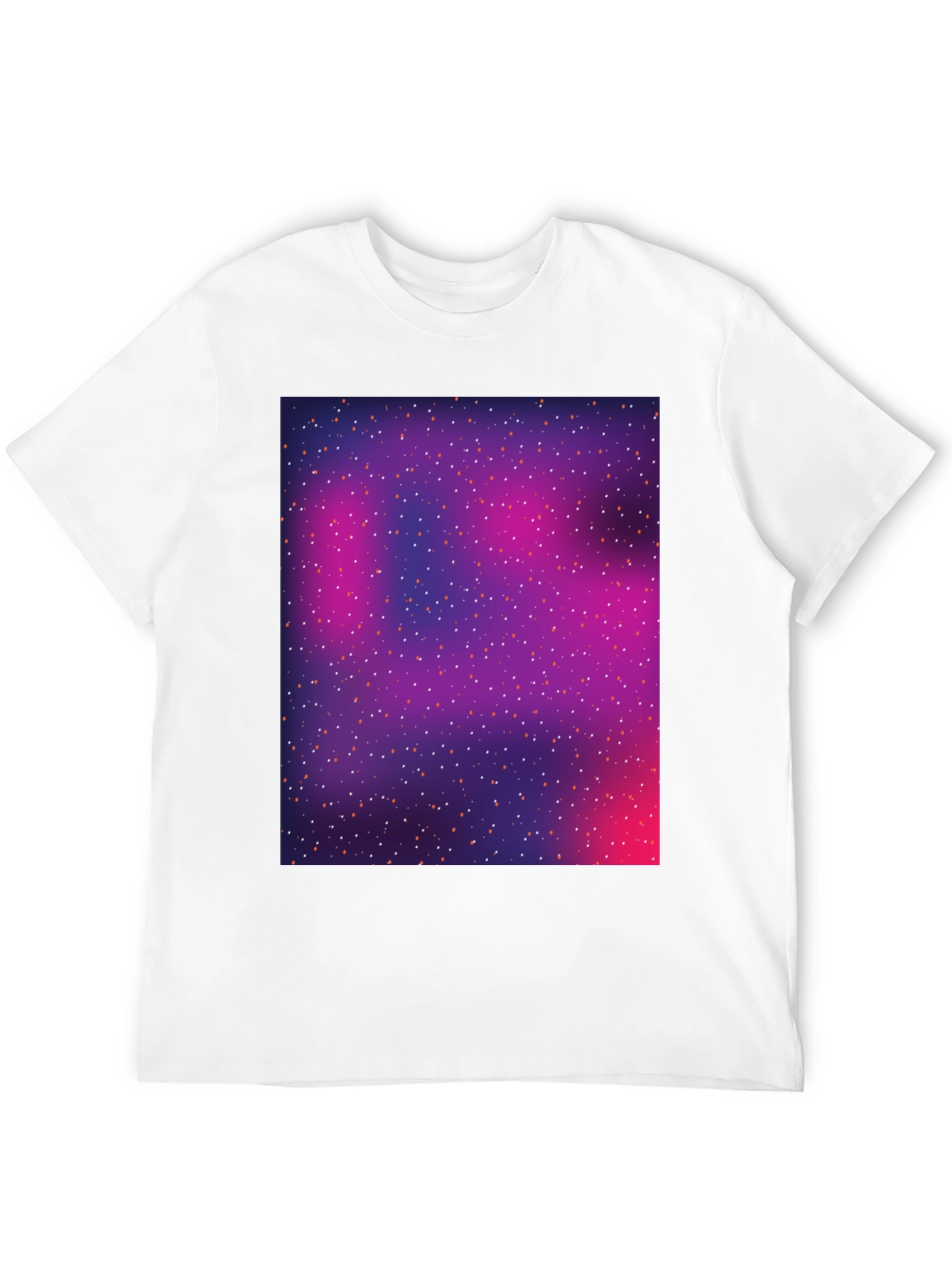 Galaxy Print Black T-Shirt - Stylish Space Design