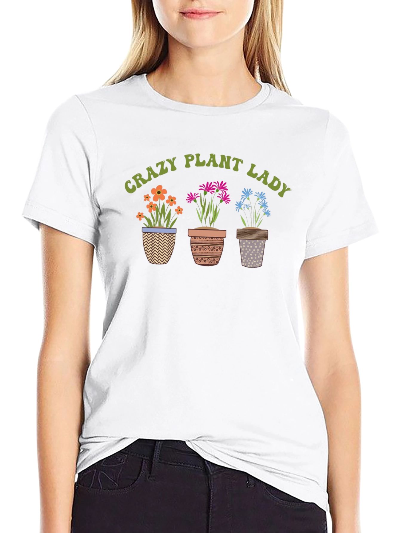 Crazy Plant Lady Graphic Tee - Gardening Humor