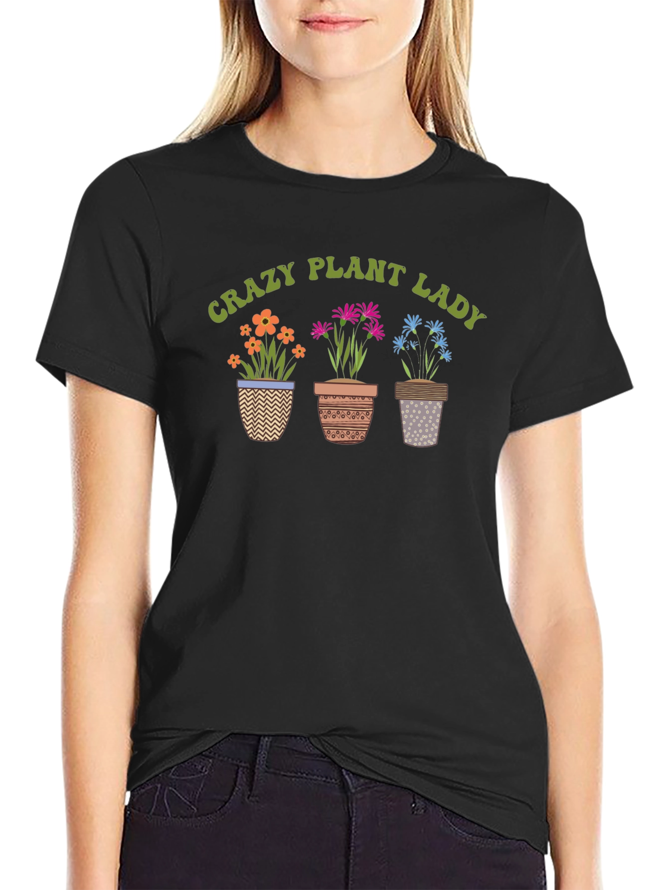 Crazy Plant Lady Graphic Tee - Gardening Humor