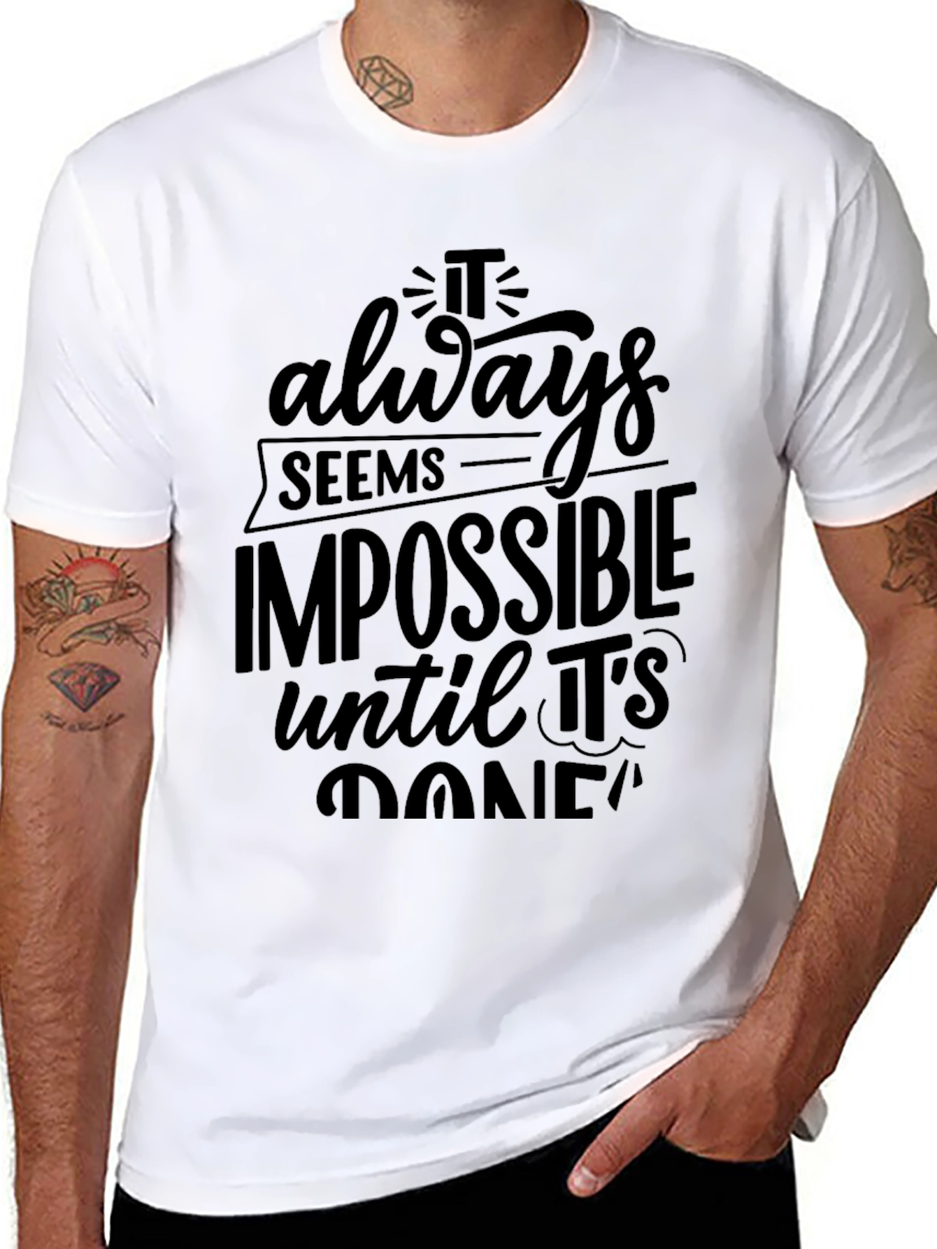 Inspiring Graphic Tee - It Always Seems Impossible