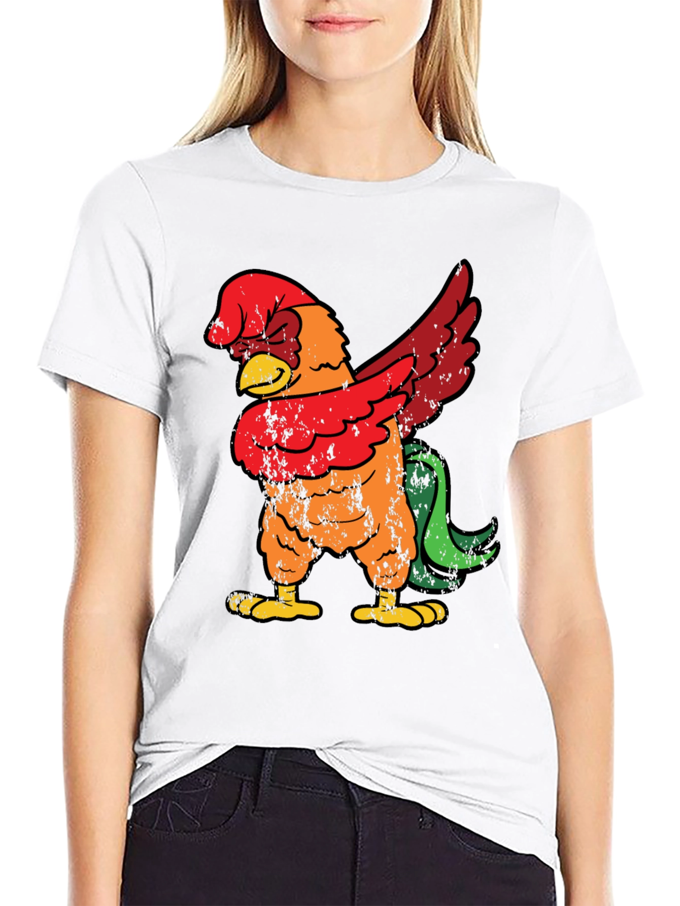 Dabbing Rooster Graphic Tee