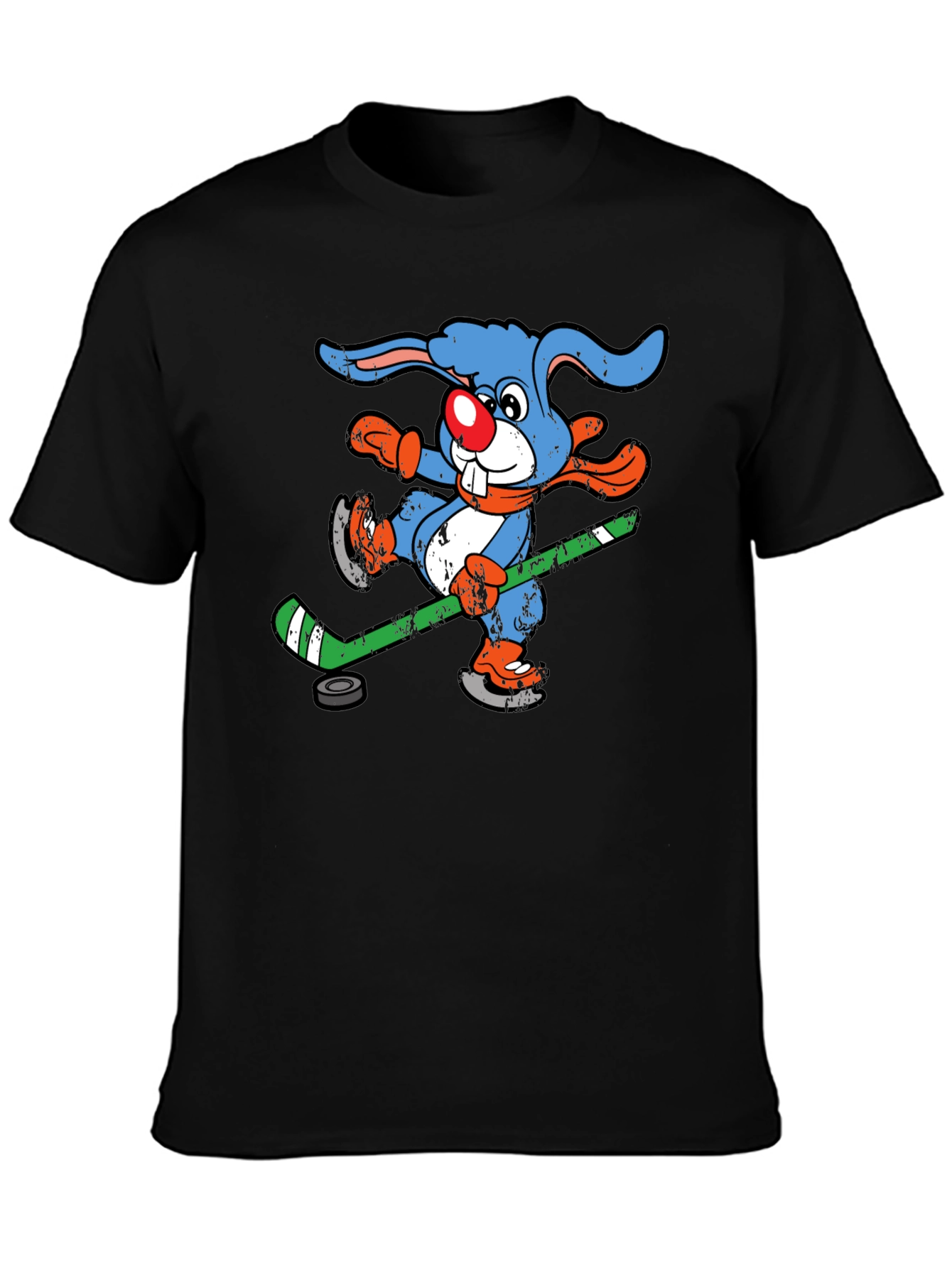 Funny Hockey Bunny T-Shirt