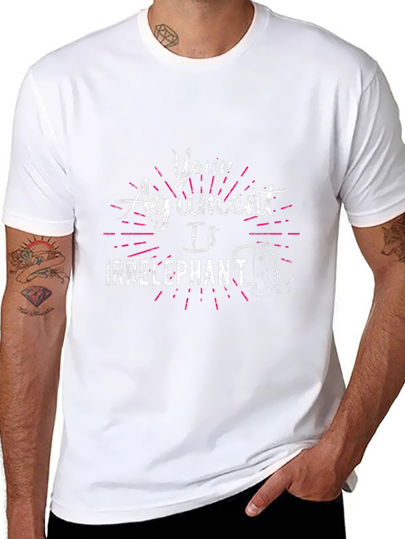 Irrelephant Humor Graphic T-Shirt