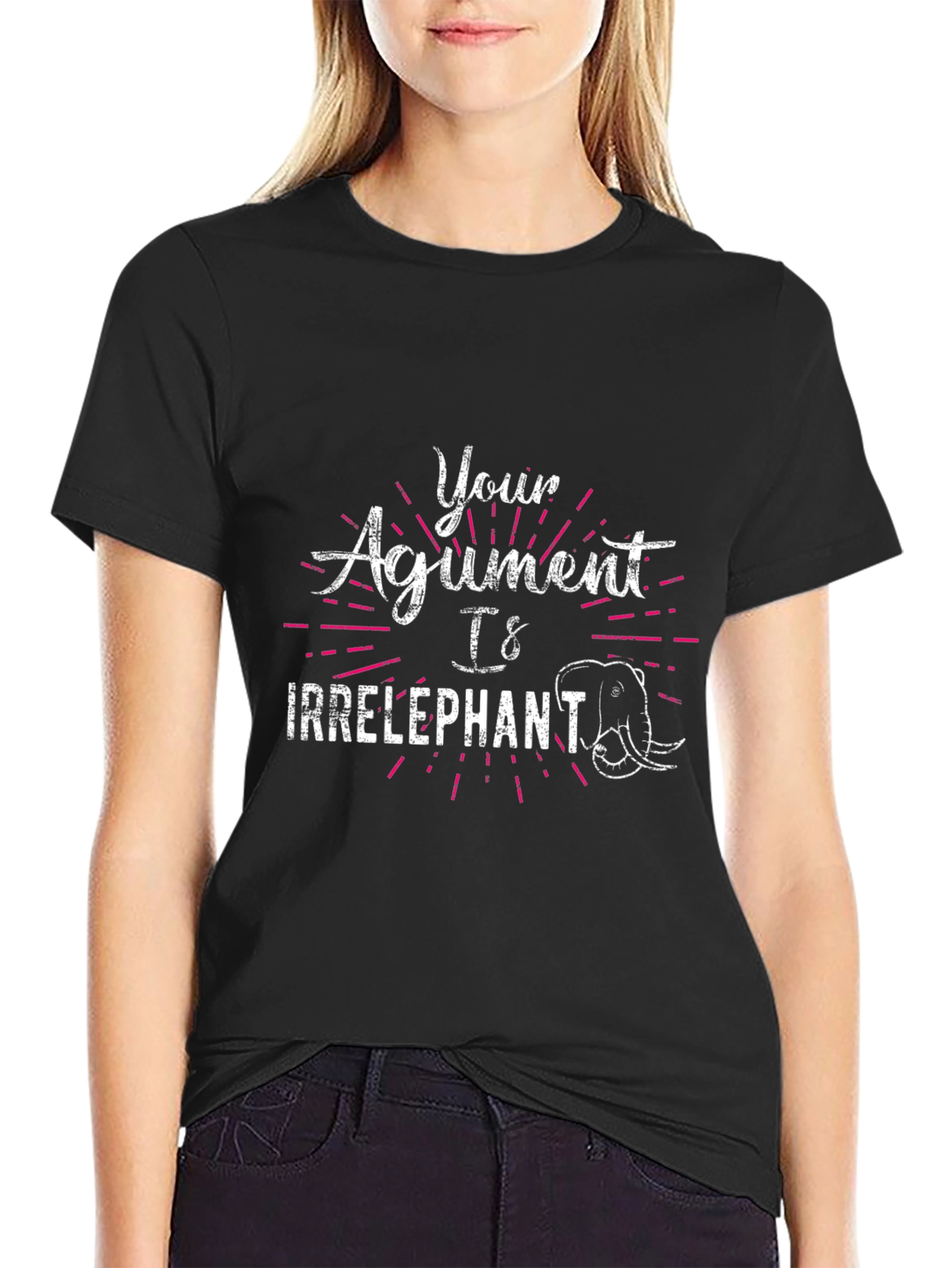 Irrelephant Humor Graphic T-Shirt