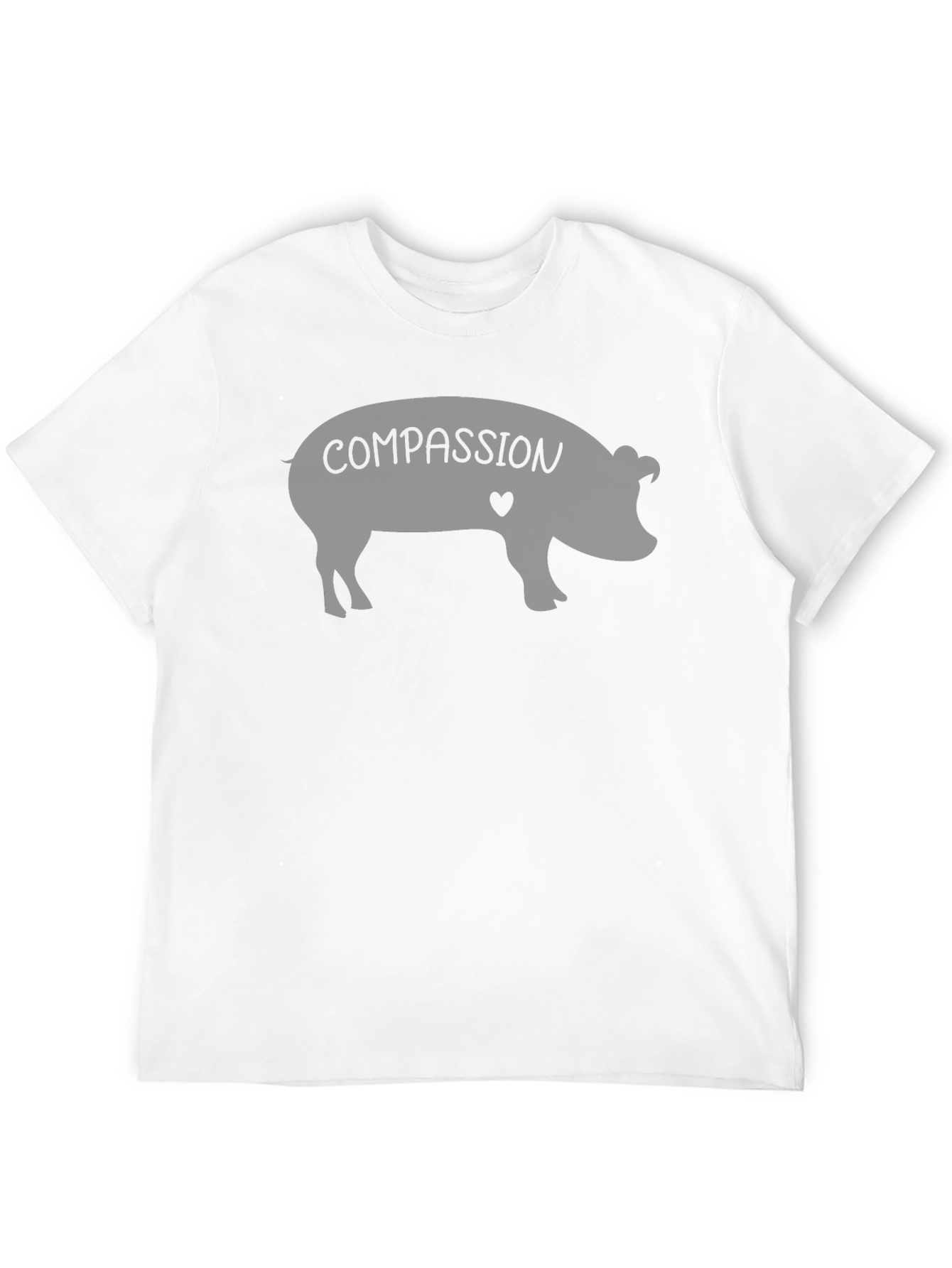 Compassion Pig T-Shirt - Black Graphic Tee