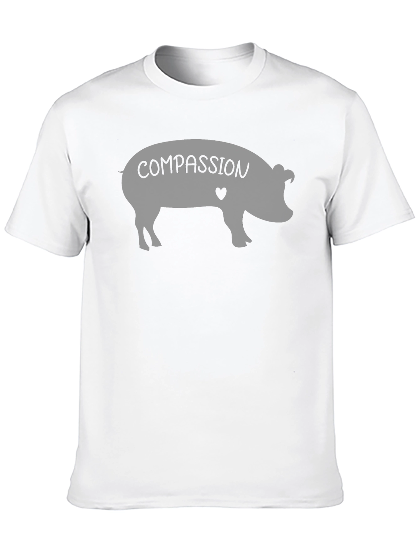 Compassion Pig T-Shirt - Black Graphic Tee