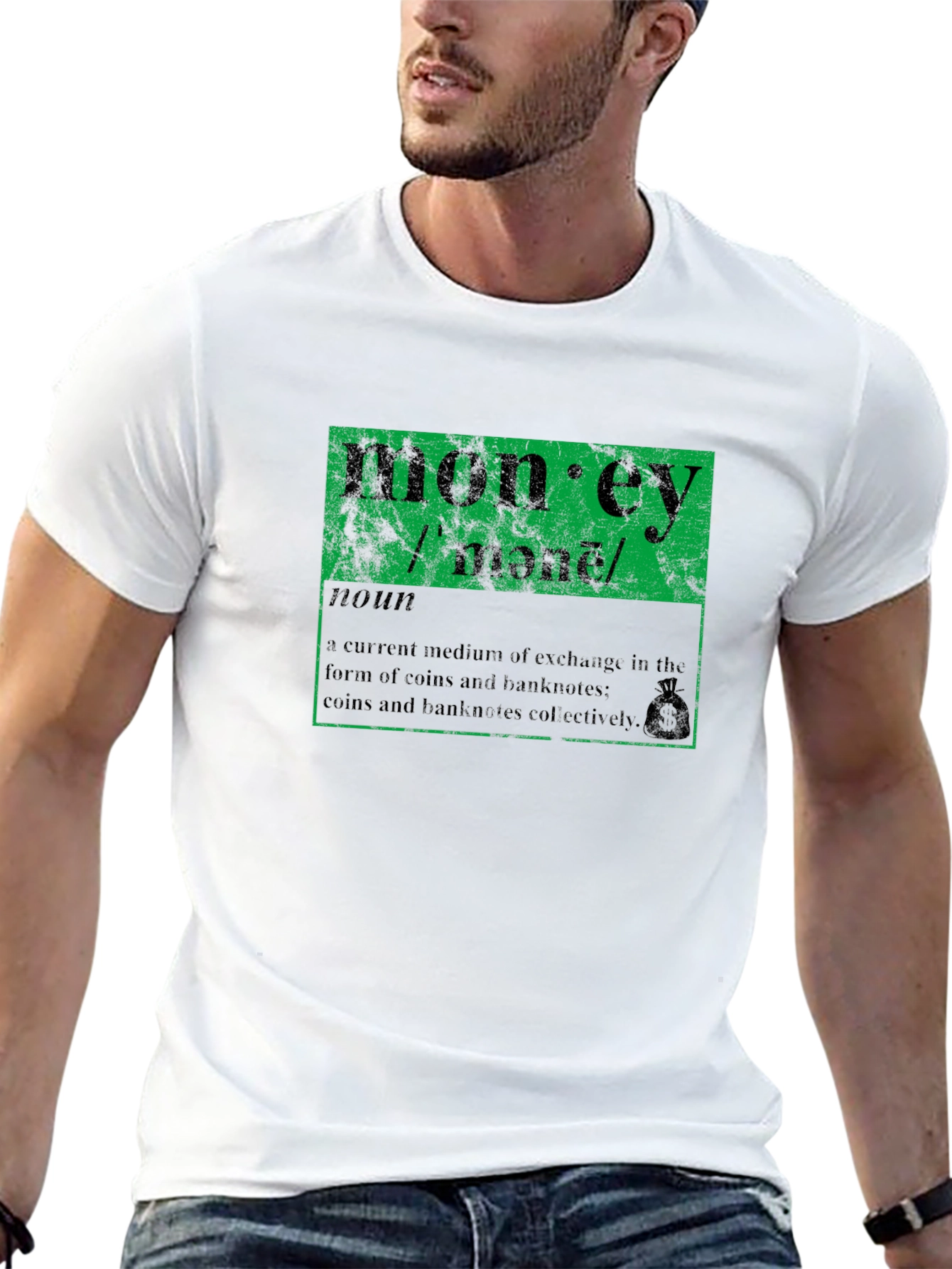 Money Definition Graphic T-Shirt - Black