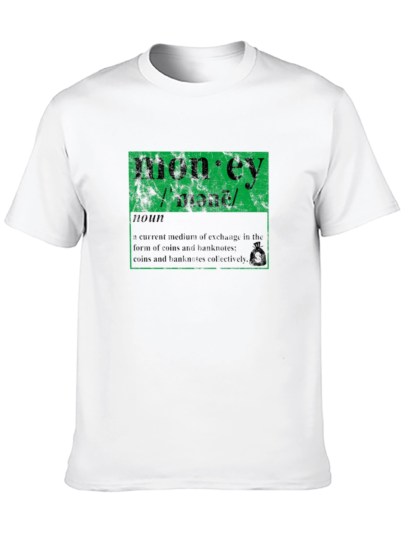 Money Definition Graphic T-Shirt - Black