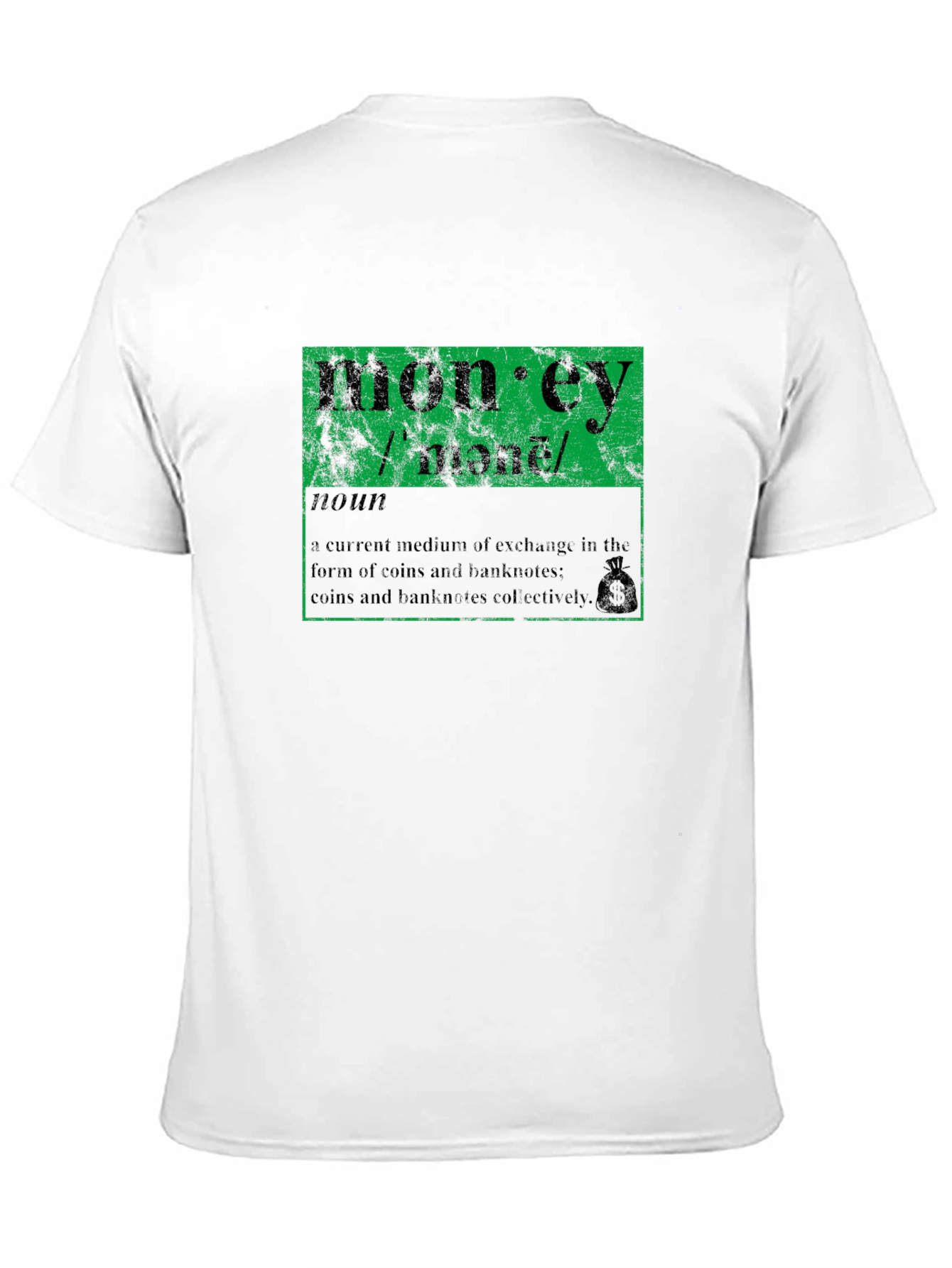 Money Definition Graphic T-Shirt - Black