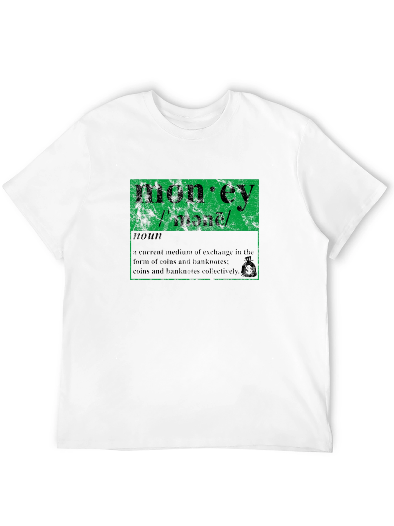 Money Definition Graphic T-Shirt - Black