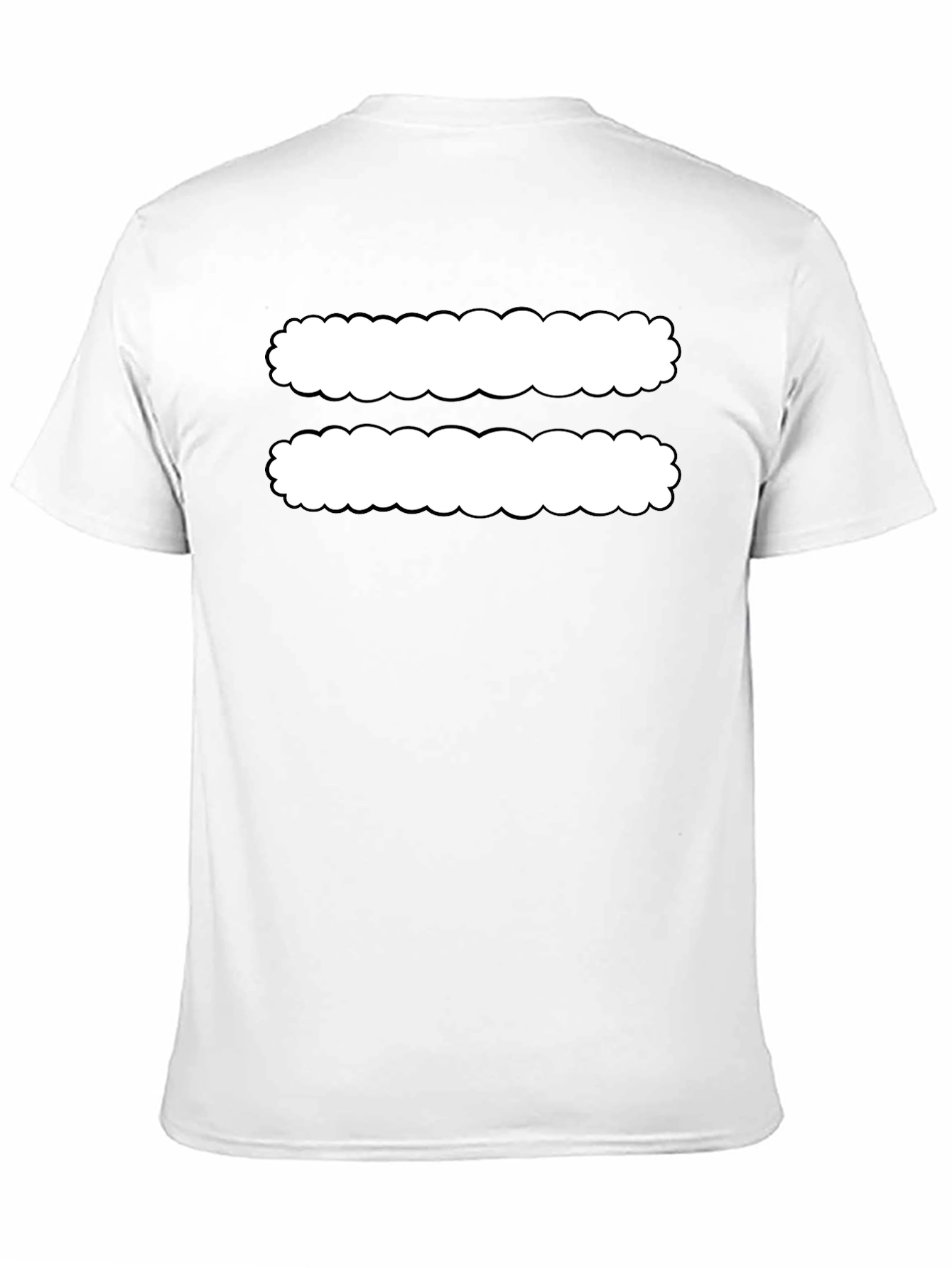 Black T-Shirt with White Equals Sign Design