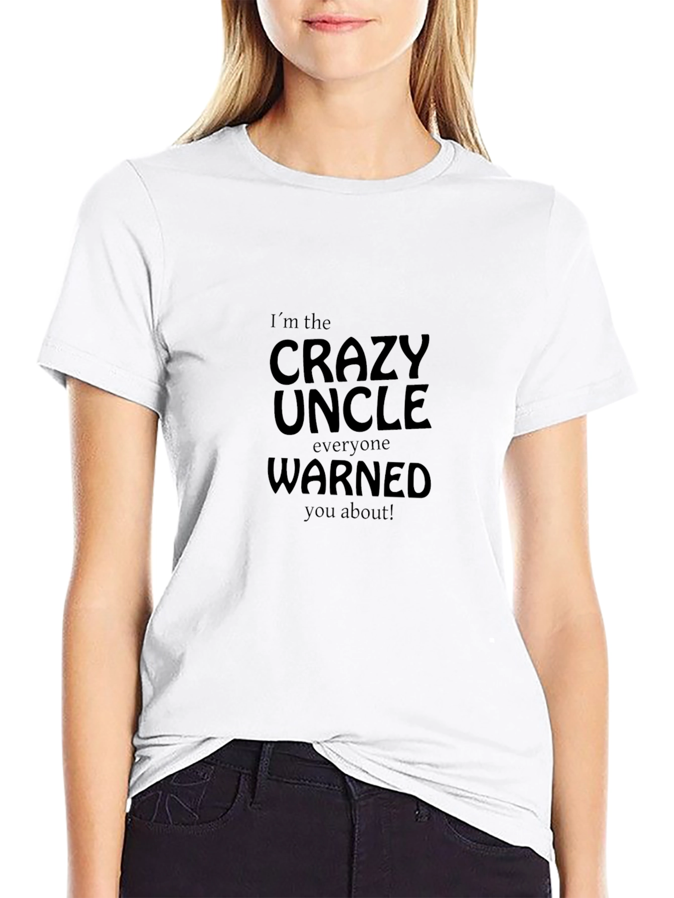 Crazy Uncle Graphic T-Shirt - Black