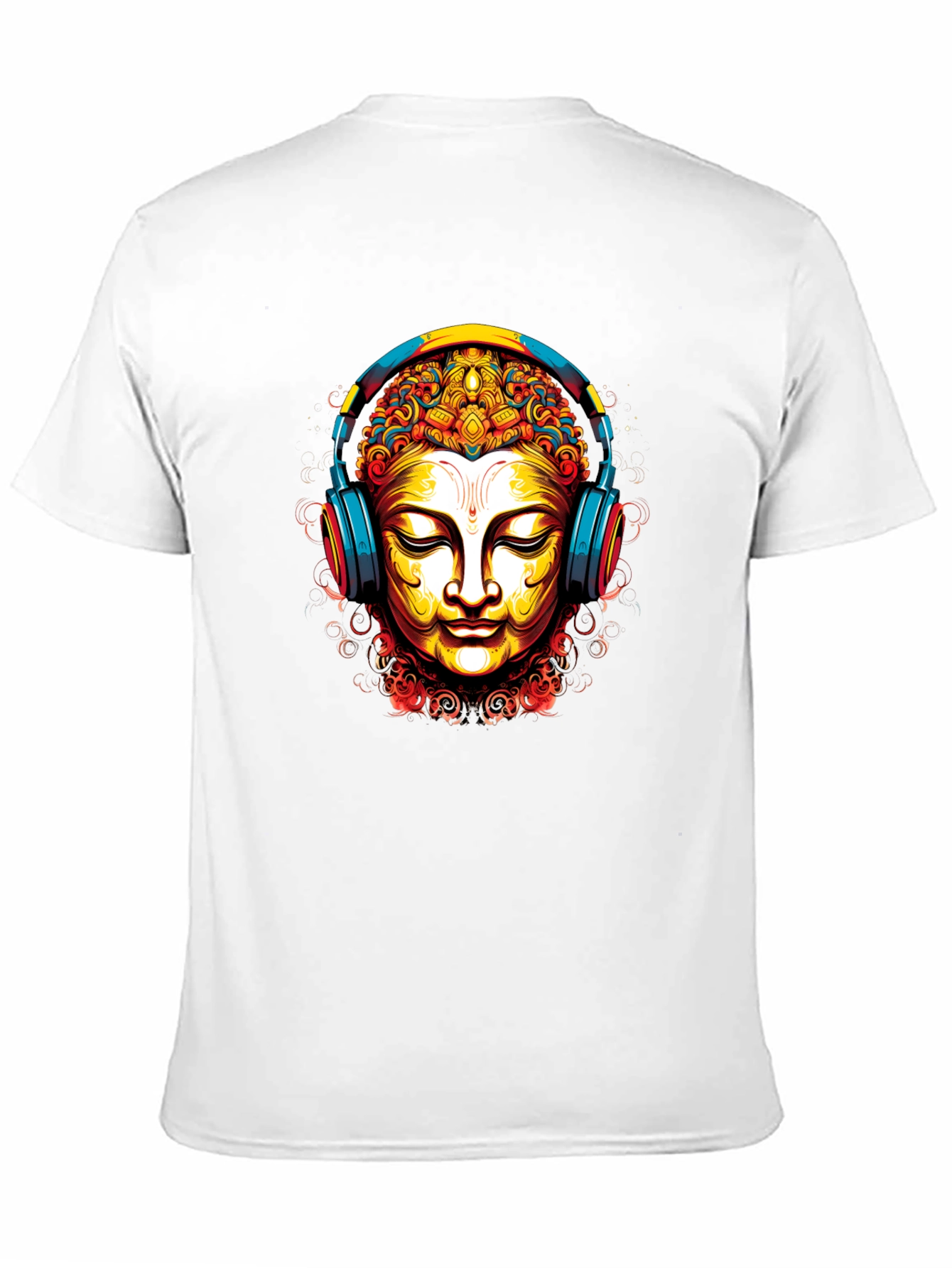 Buddha Headphones Graphic Tee - Black T-Shirt
