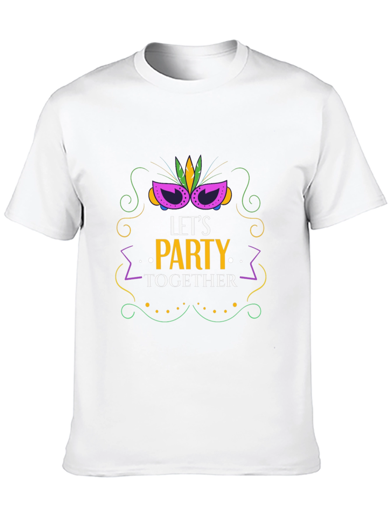 Lets Party Together Black Graphic Tee