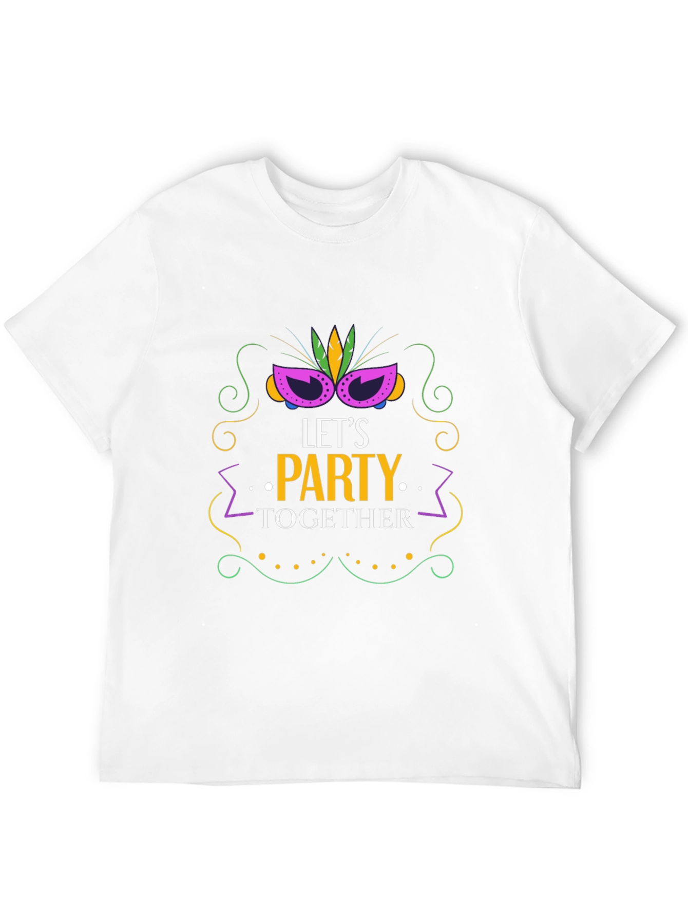 Lets Party Together Black Graphic Tee