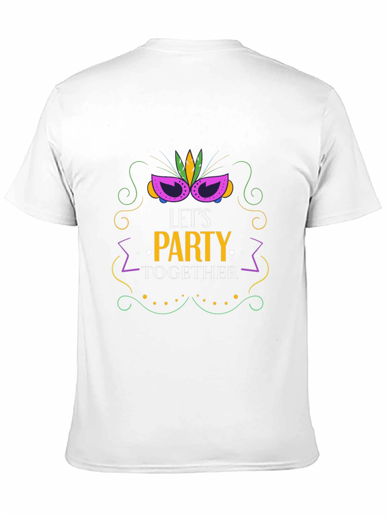 Lets Party Together Black Graphic Tee