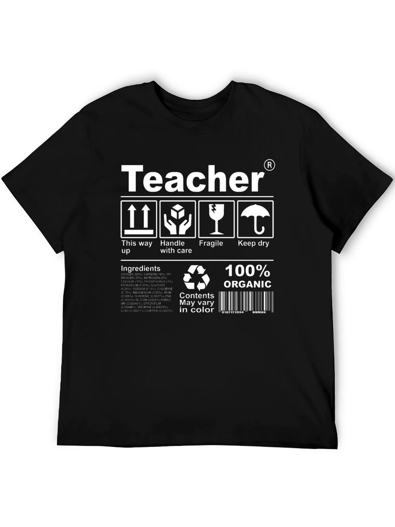 Teacher T-Shirt: Handle With Care