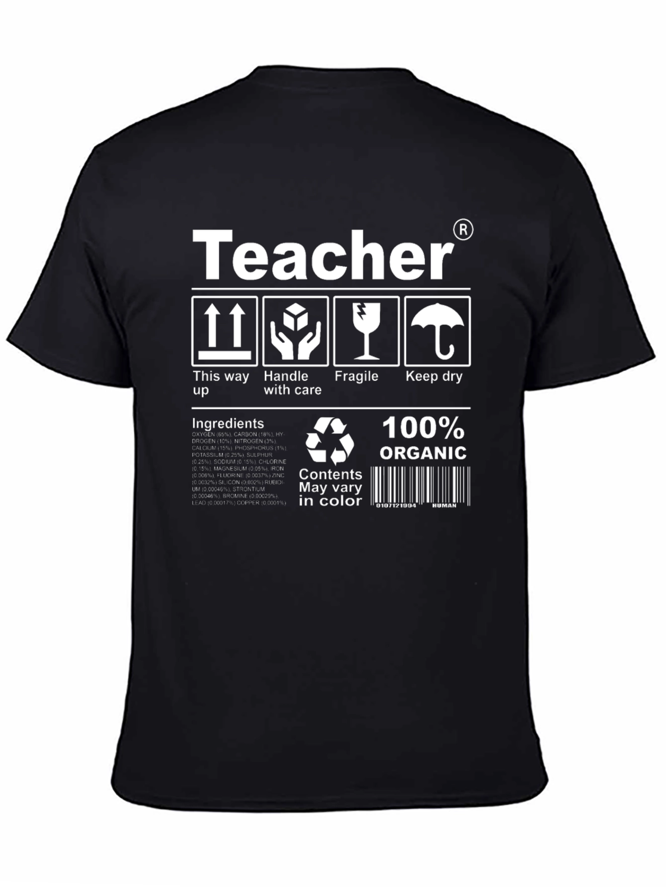 Teacher T-Shirt: Handle With Care
