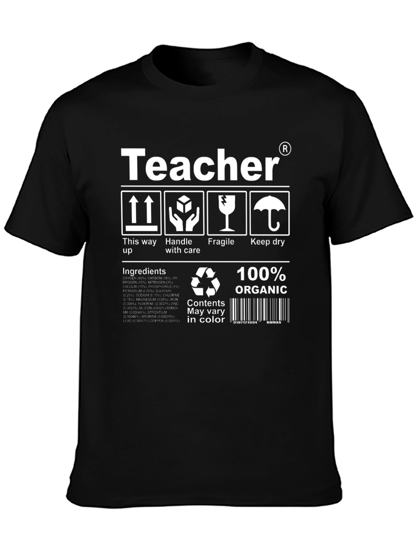 Teacher T-Shirt: Handle With Care