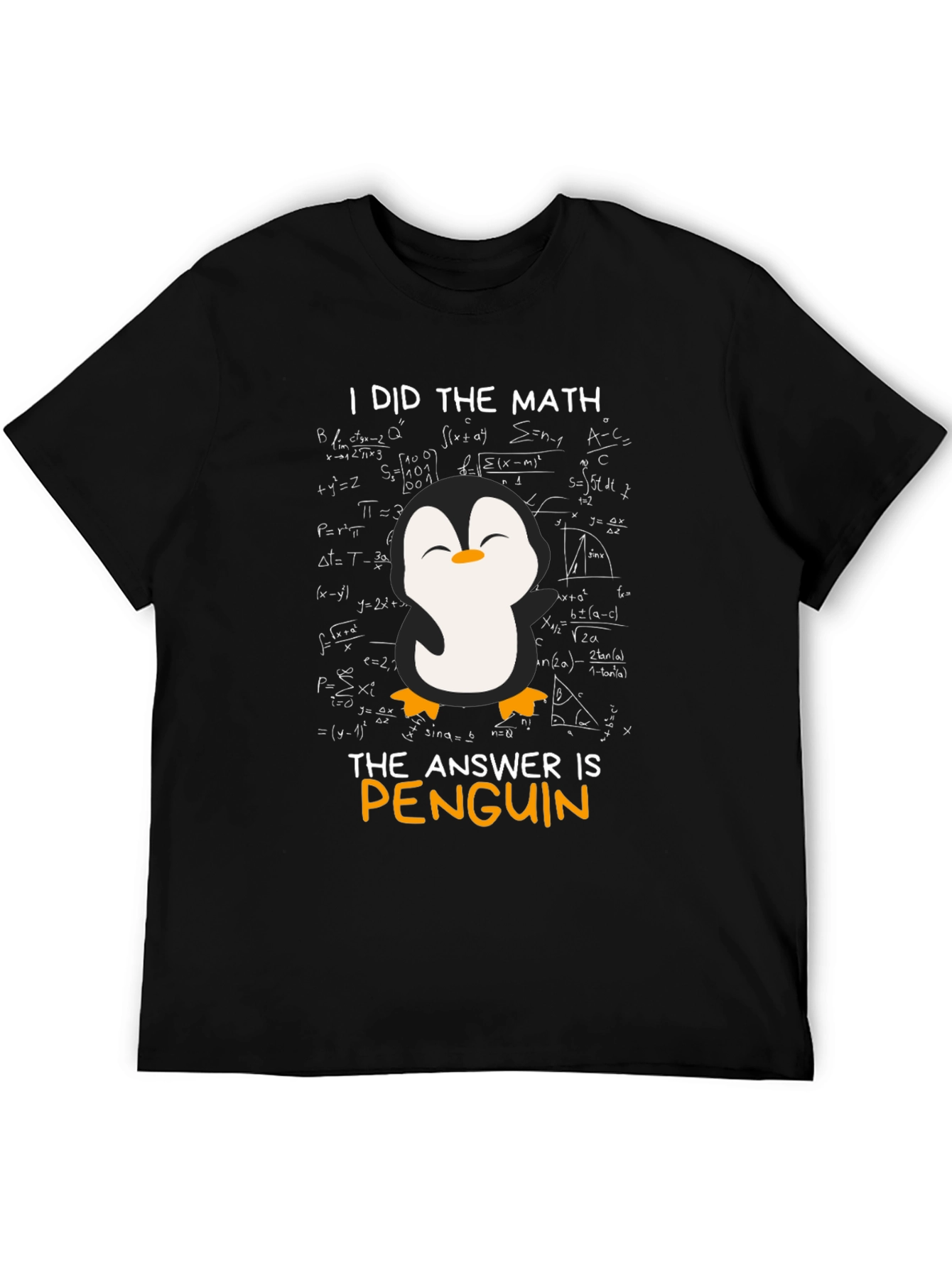 Math Penguin Graphic T-Shirt