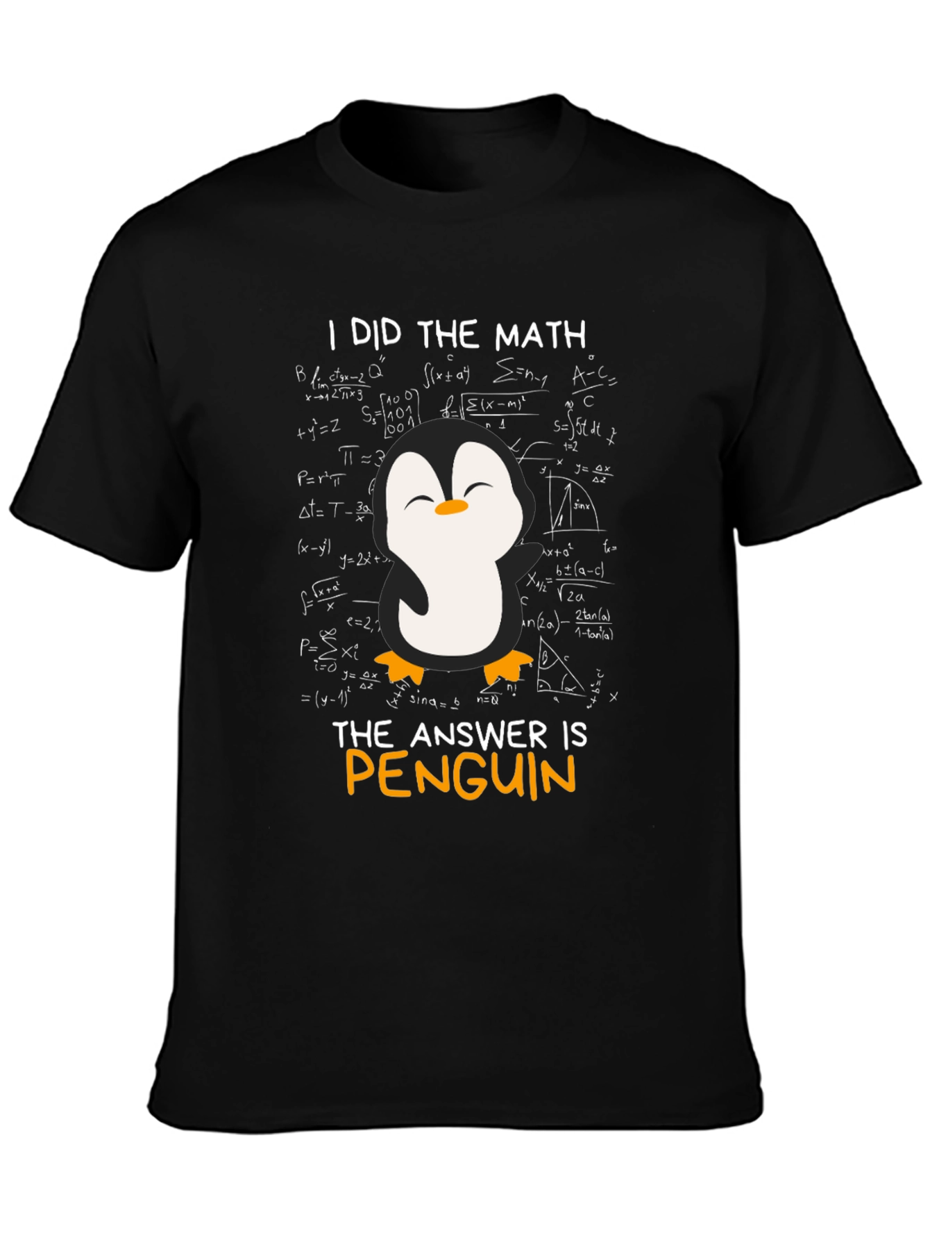 Math Penguin Graphic T-Shirt