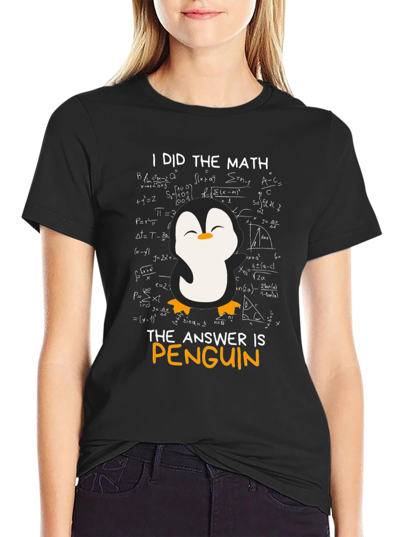 Math Penguin Graphic T-Shirt