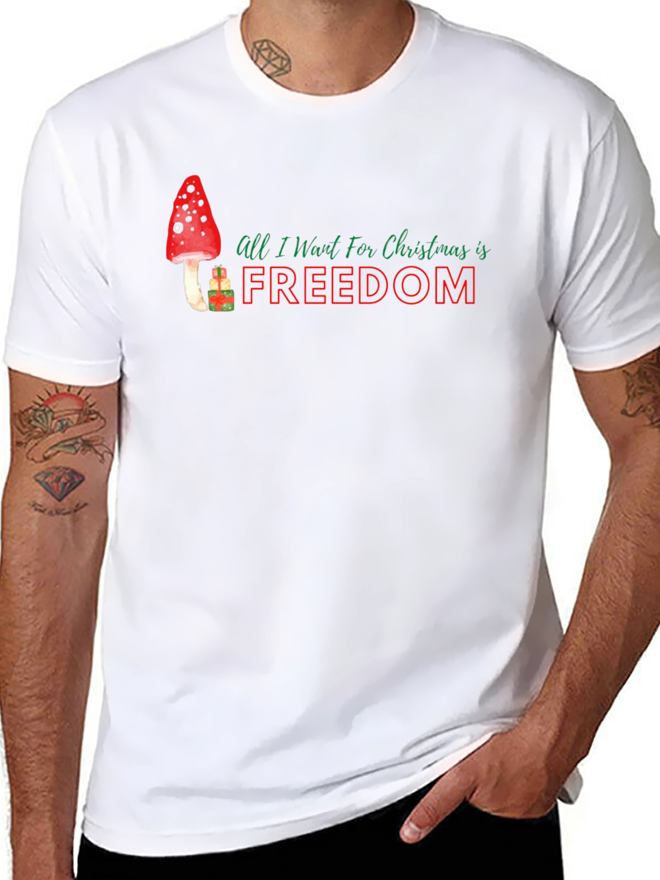 Freedom Christmas Graphic Tee