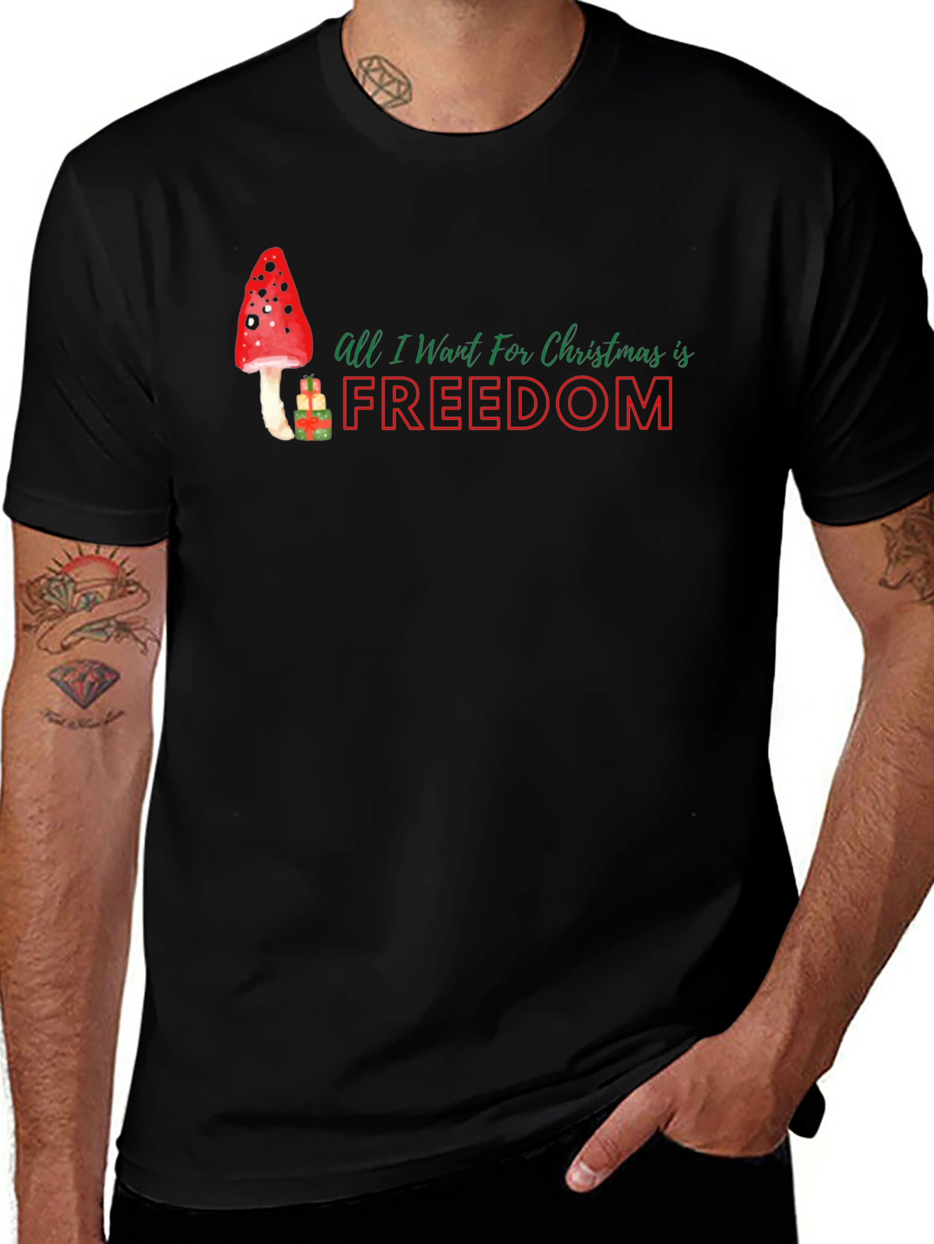 Freedom Christmas Graphic Tee