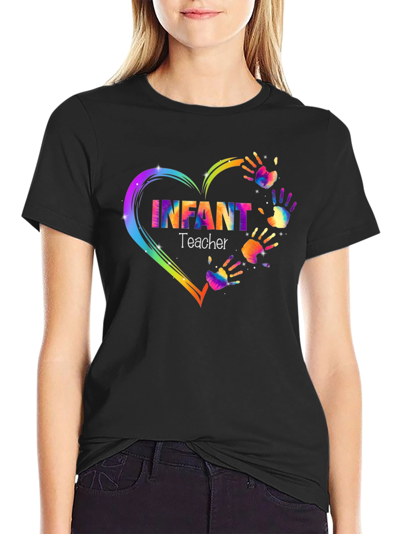 Infant Teacher Heart Hands T-Shirt