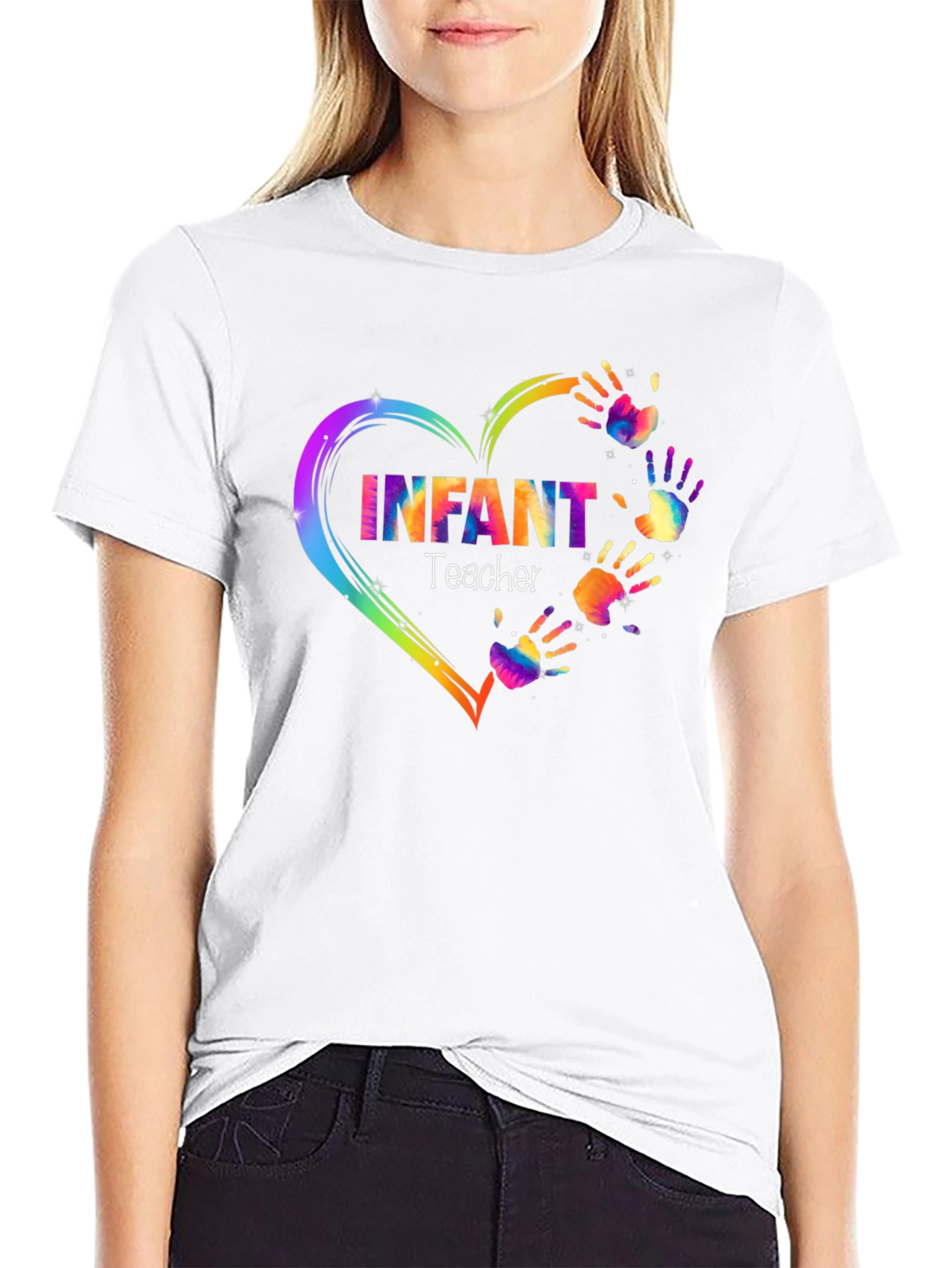 Infant Teacher Heart Hands T-Shirt