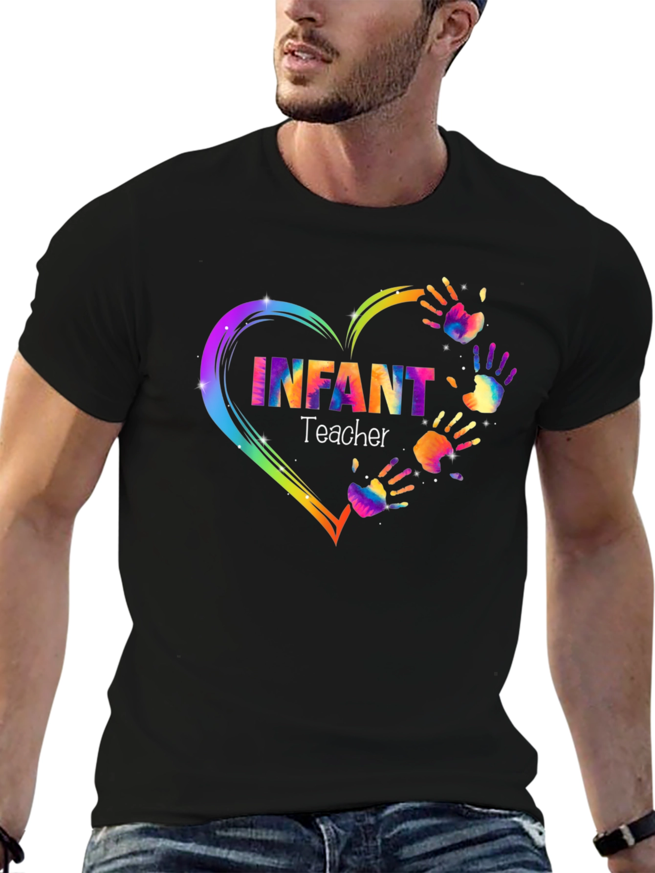 Infant Teacher Heart Hands T-Shirt