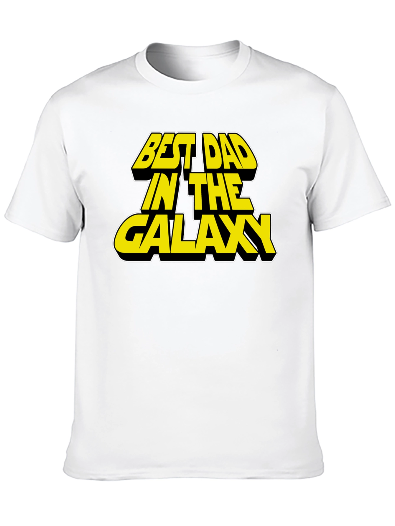 Best Dad in the Galaxy Black T-Shirt