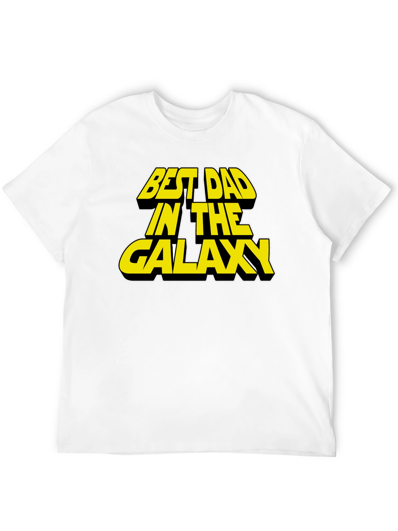 Best Dad in the Galaxy Black T-Shirt
