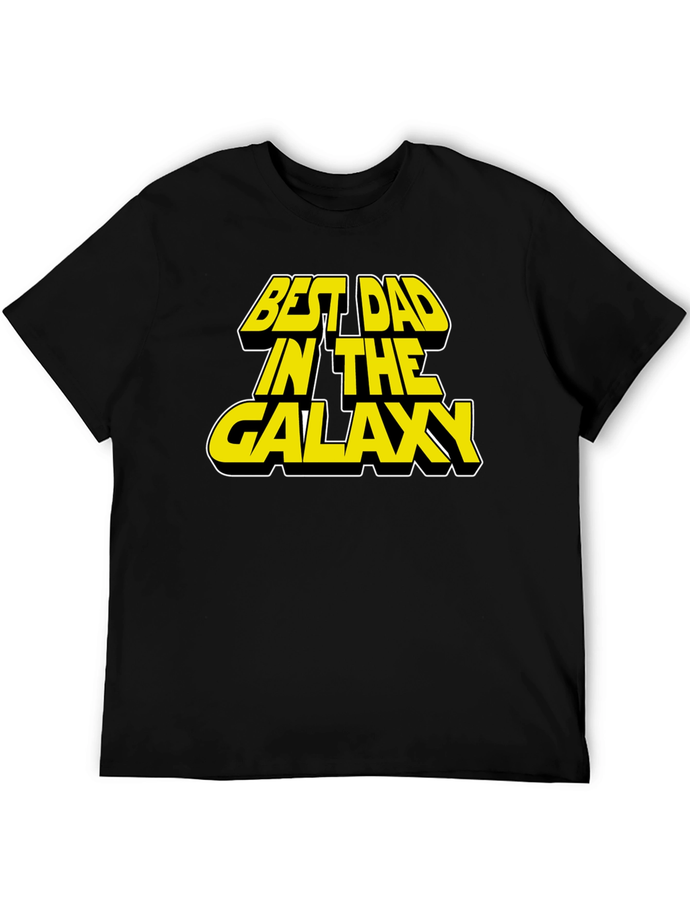 Best Dad in the Galaxy Black T-Shirt