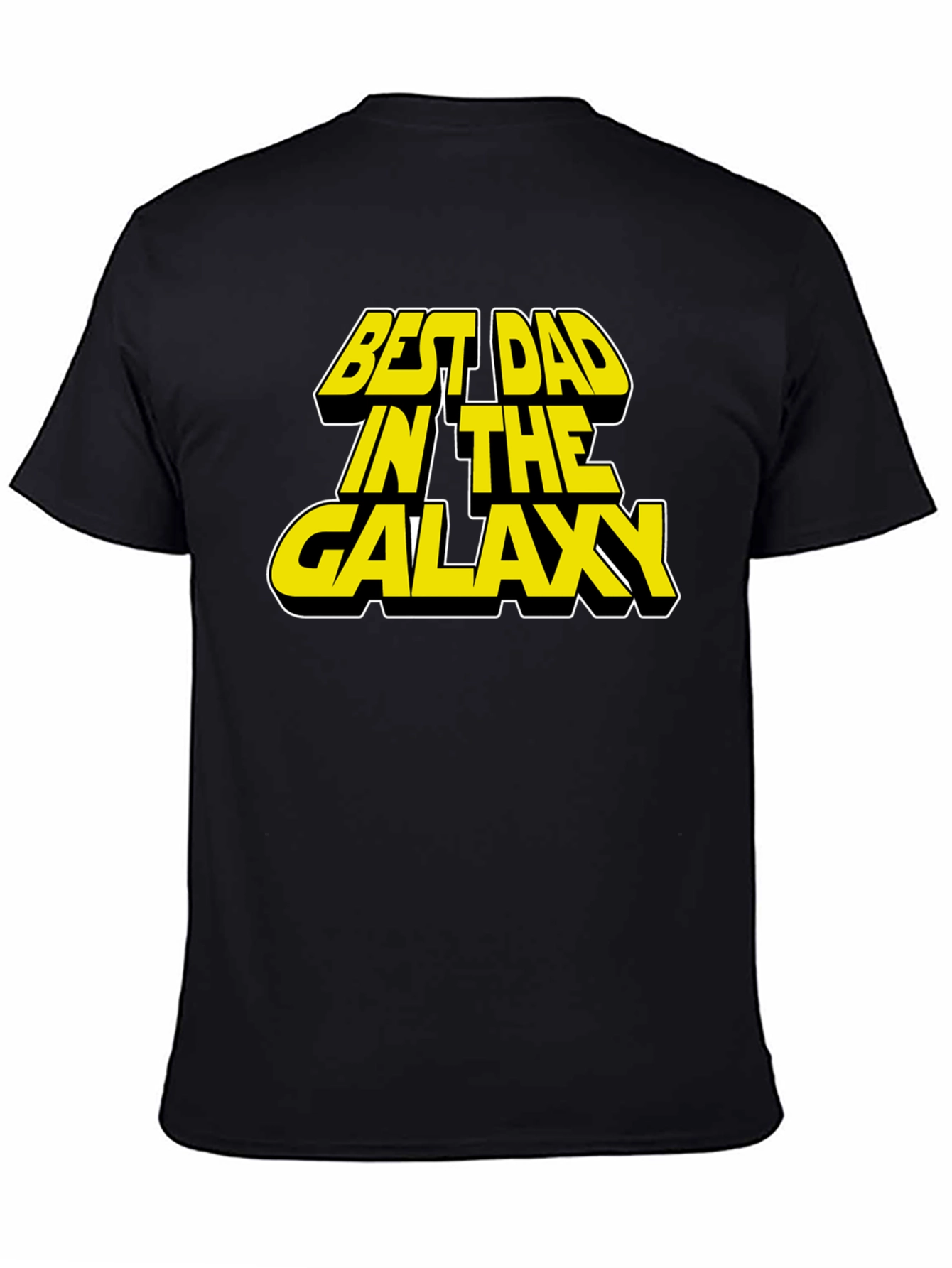 Best Dad in the Galaxy Black T-Shirt