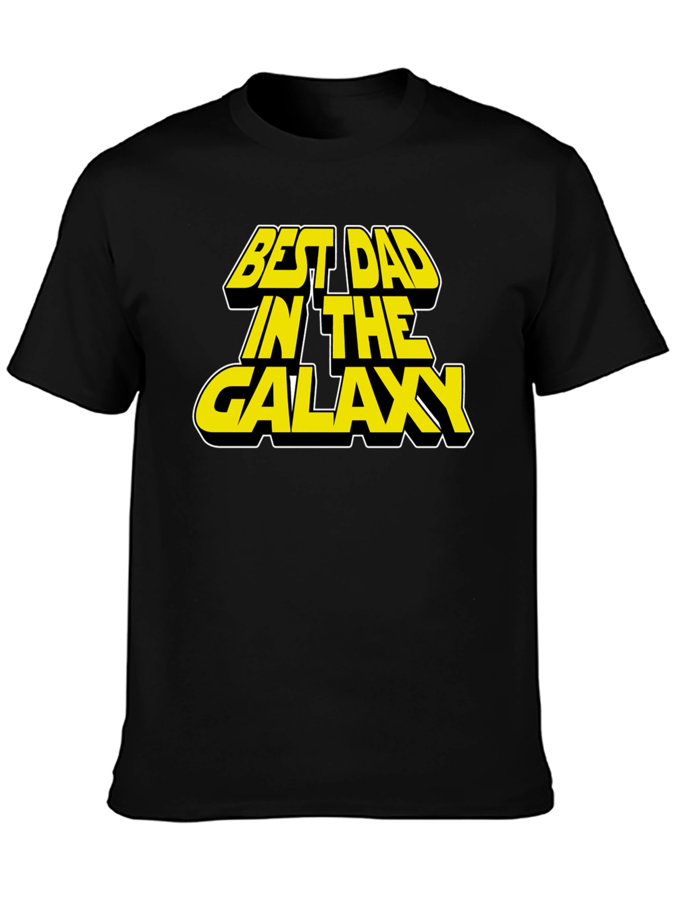 Best Dad in the Galaxy Black T-Shirt