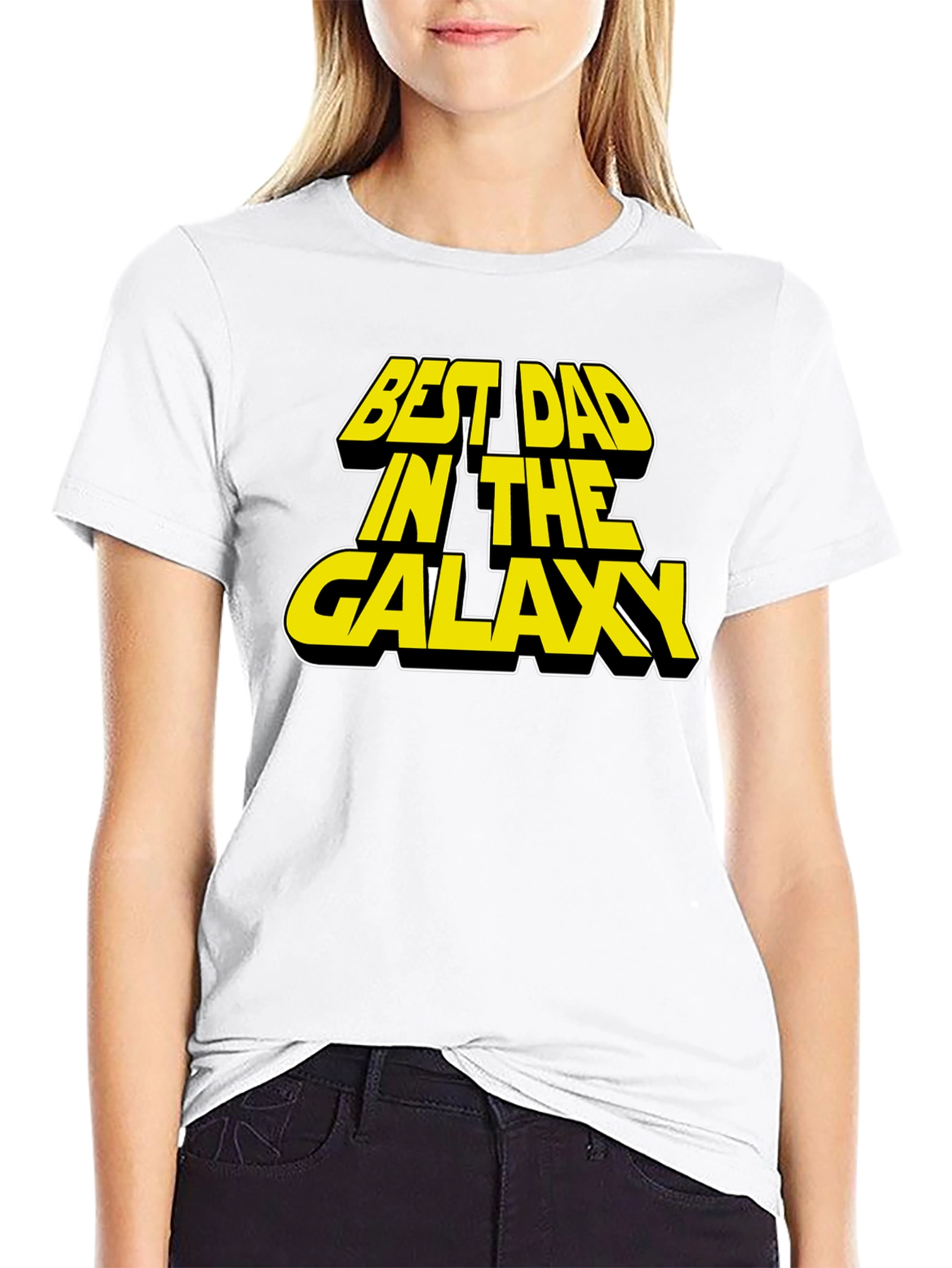Best Dad in the Galaxy Black T-Shirt