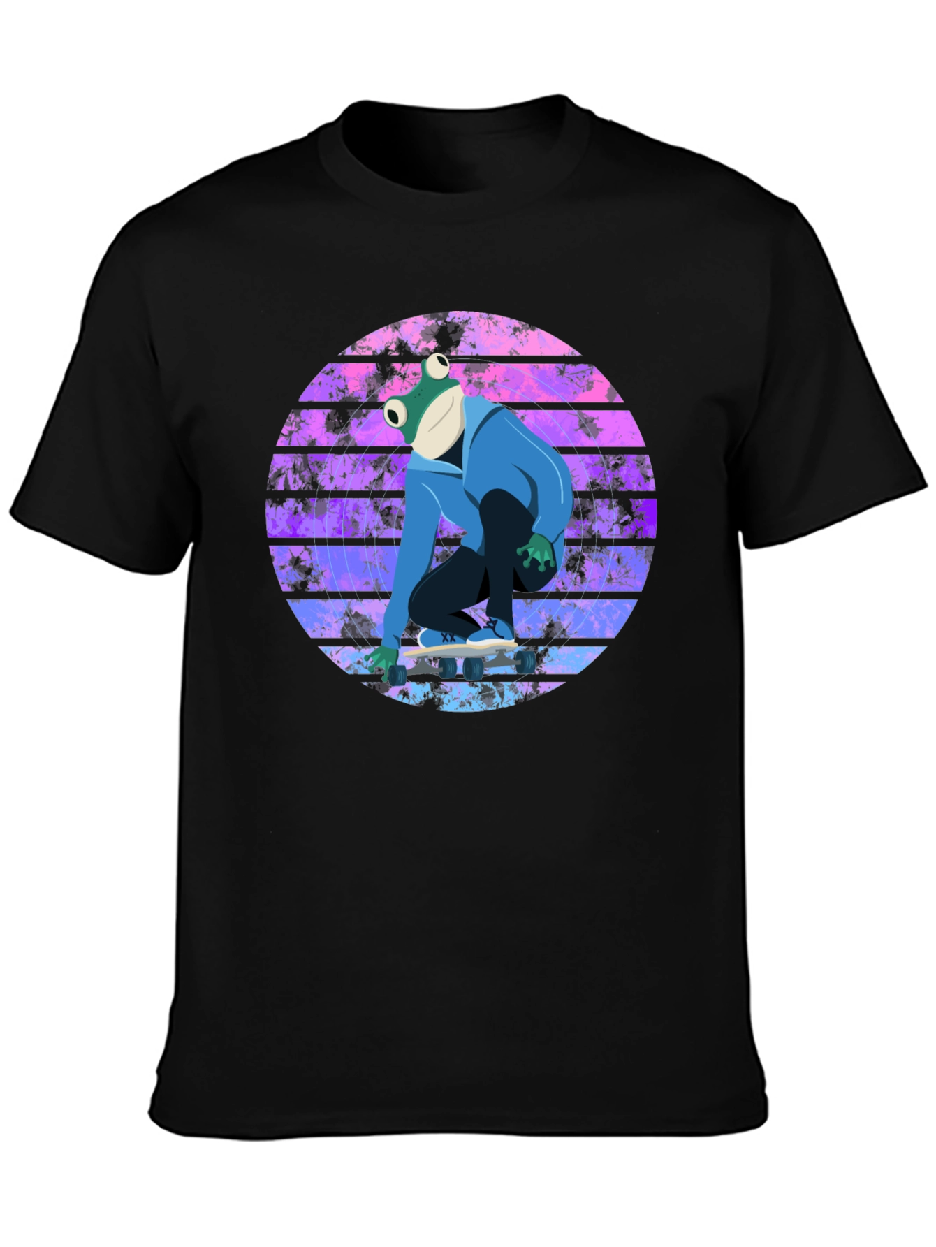 Frog Skateboarder Graphic Tee