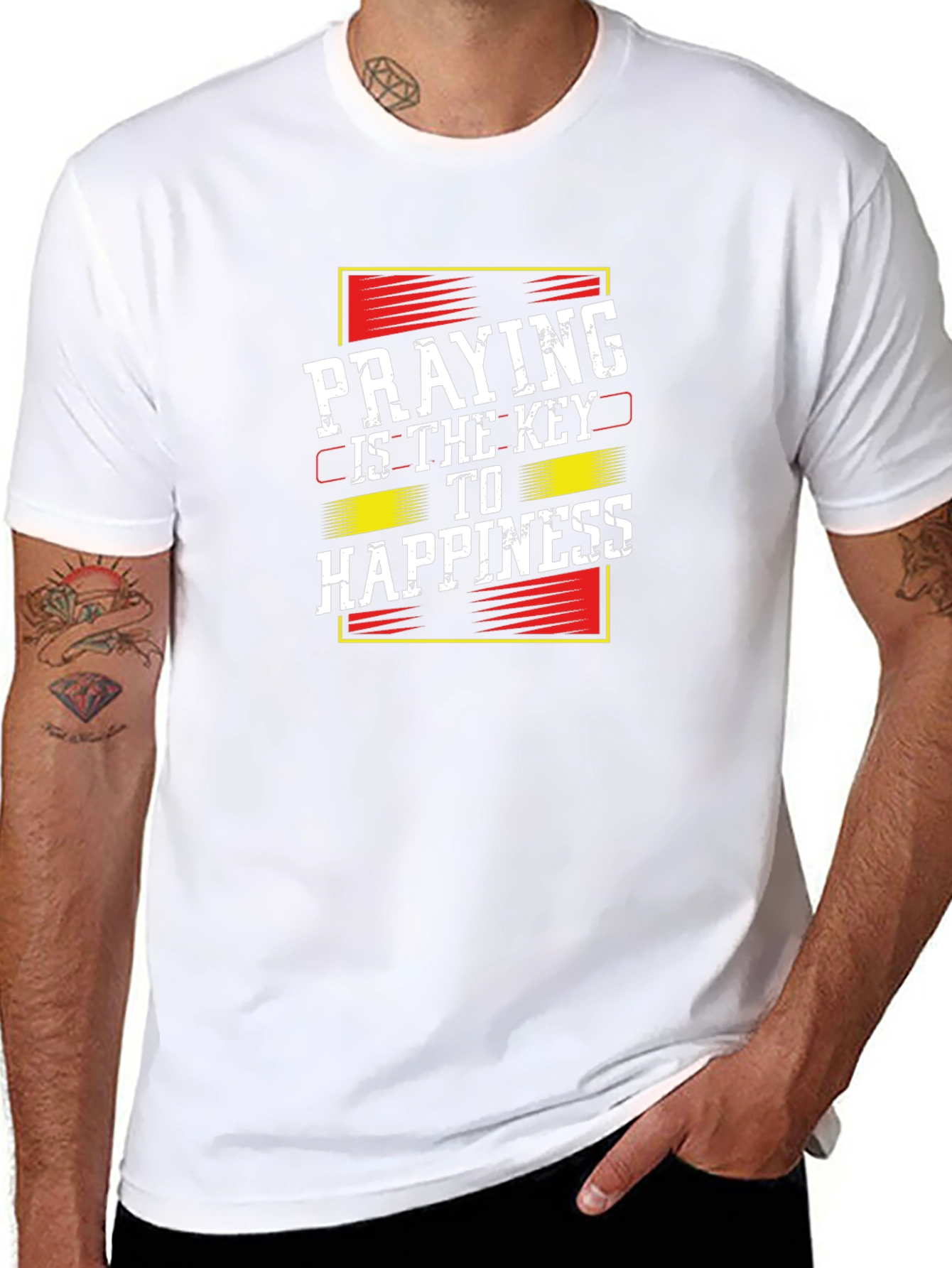 Praying is the Key to Happiness T-Shirt