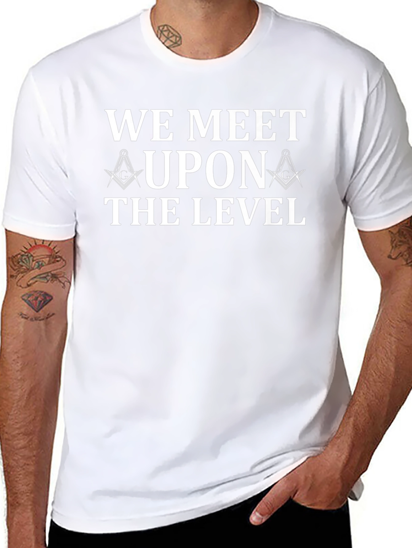 Masonic We Meet Upon the Level T-Shirt