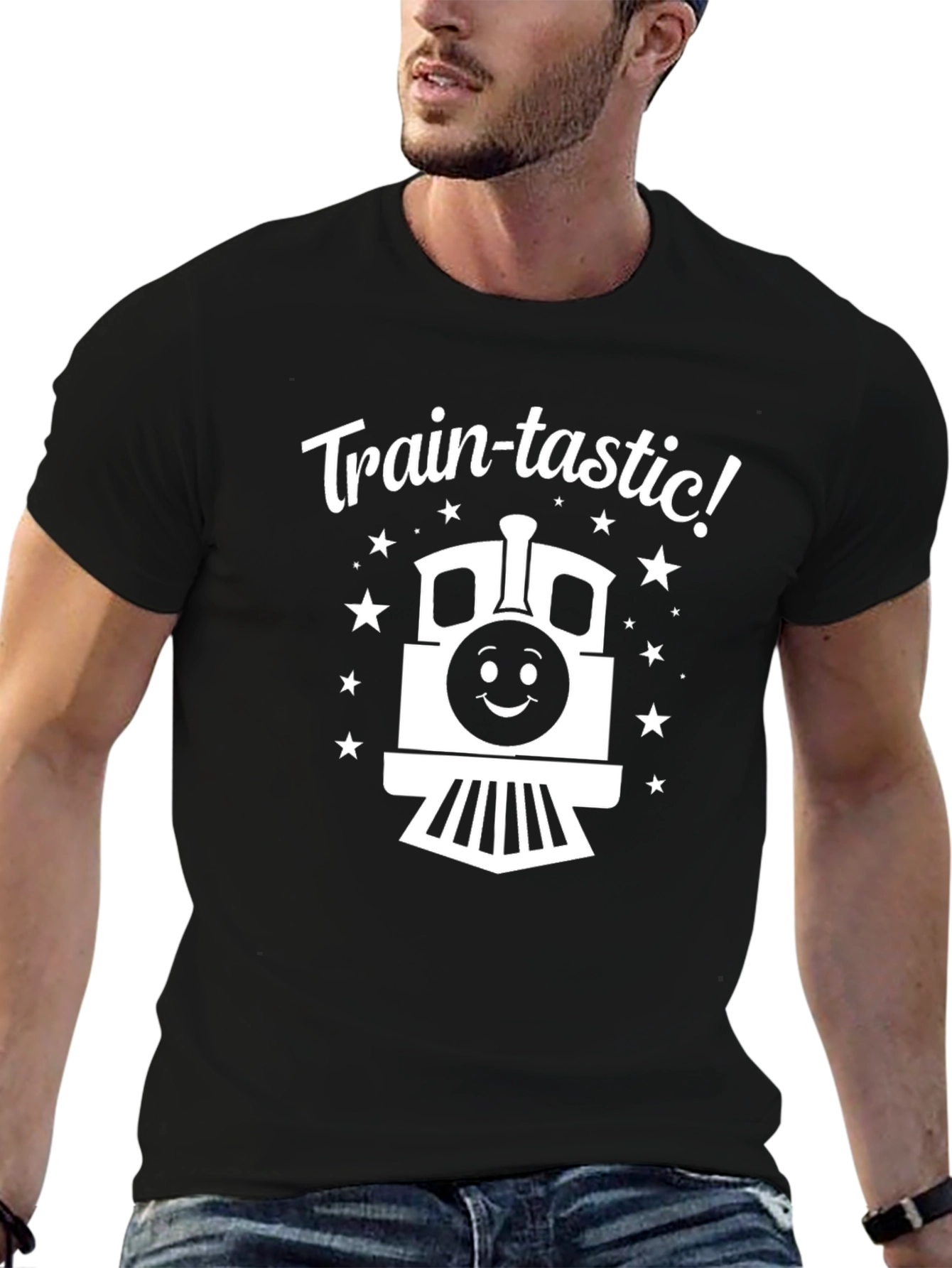 Train-tastic! Black Graphic Tee