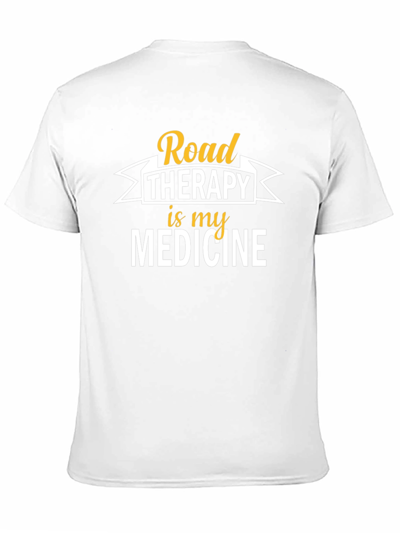 Road Therapy is My Medicine Black T-Shirt