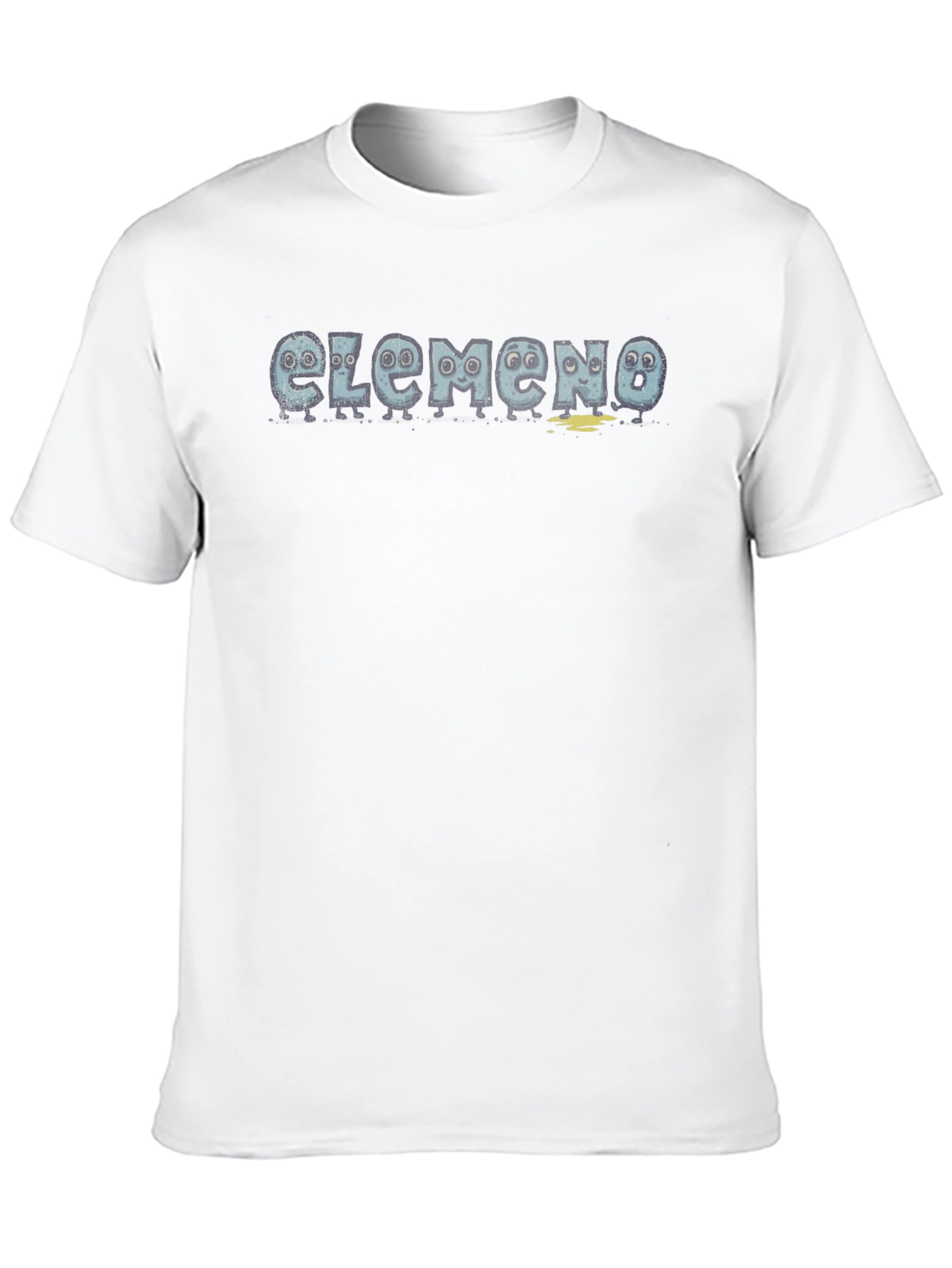Cartoon Letters Graphic Black T-Shirt