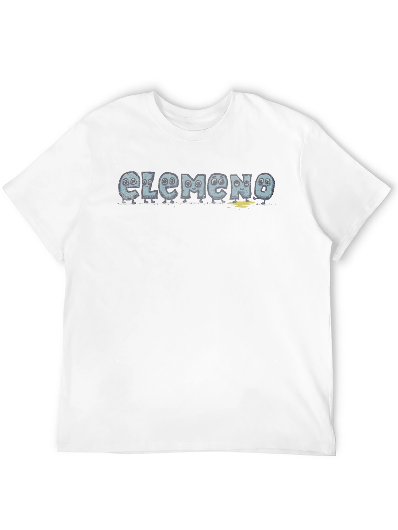 Cartoon Letters Graphic Black T-Shirt