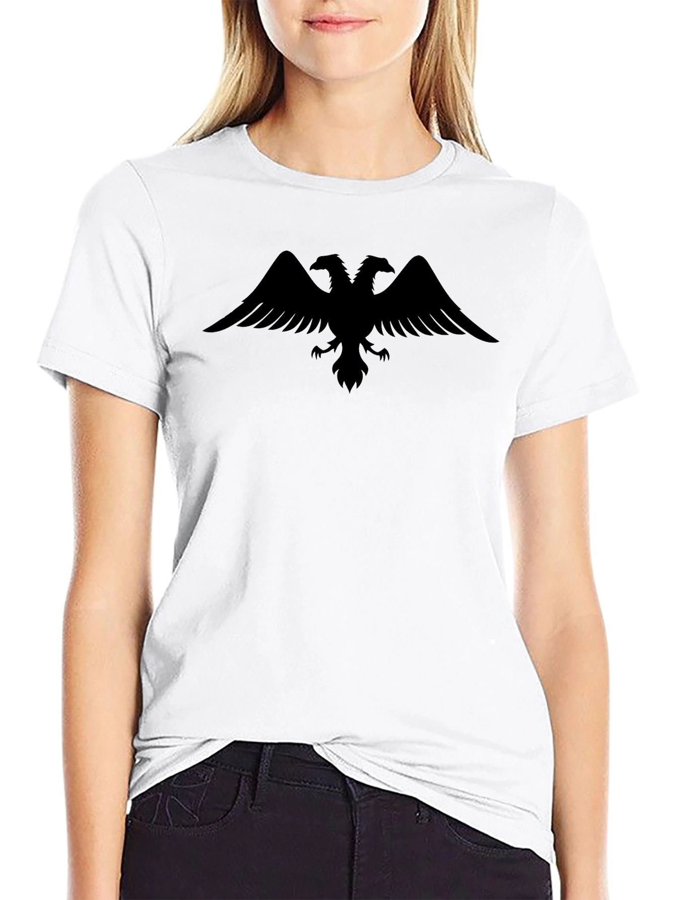 Black Double-Headed Eagle Graphic Tee