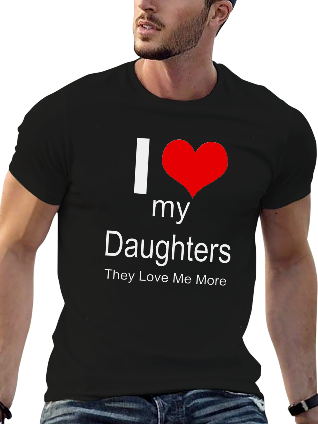 I Heart My Daughters T-Shirt - Dads Love